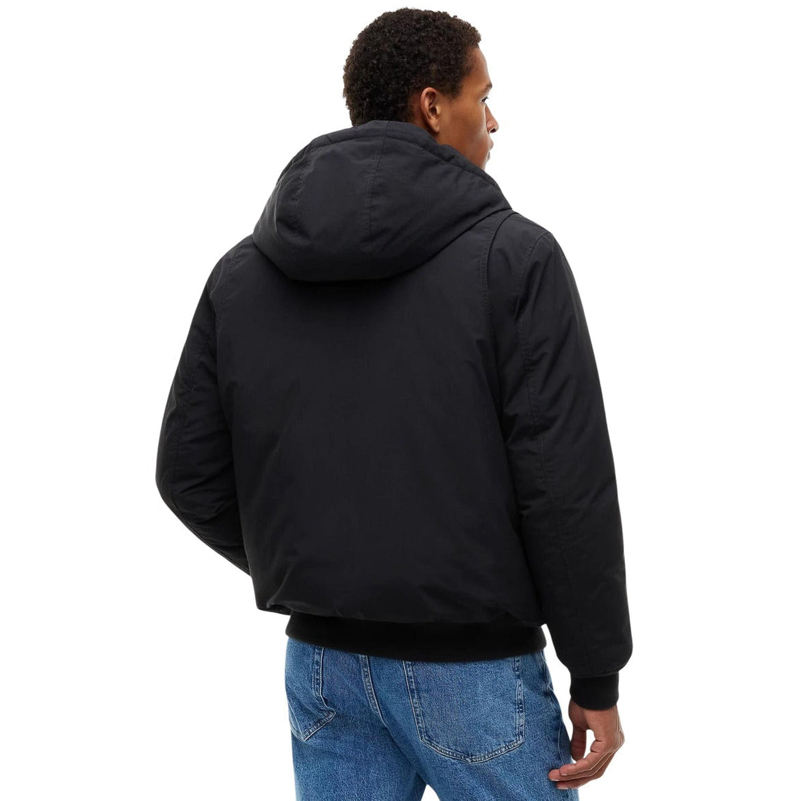 Tommy Hilfiger Jeans jachetă pentru bărbați DM0DM22032 0GK – Negru – Vedere din spate