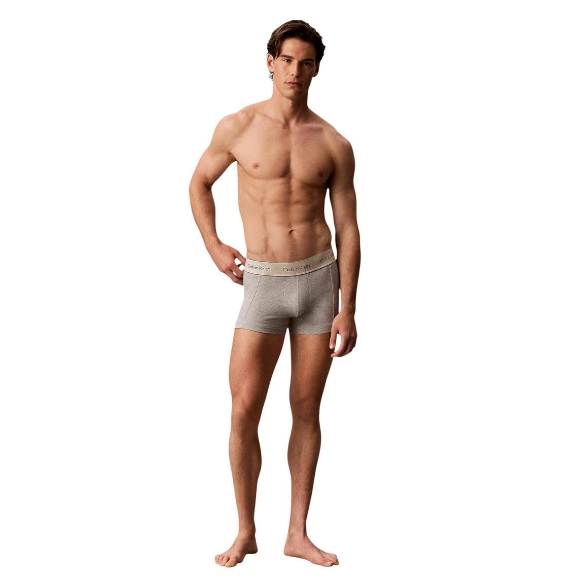 Мъжки боксерки Calvin Klein Men 3-pack Boxers LV00NB4446 VM9 Model Front View