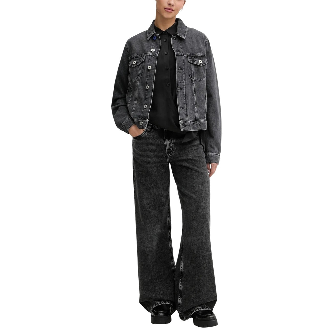 Дамски дънки Karl Lagerfeld Jeans Women Jeans B1W10060 1BJ Front View