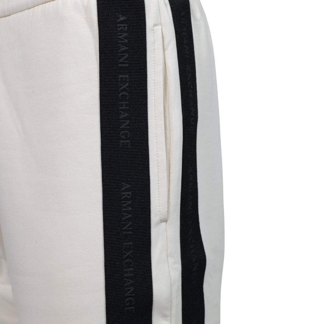 Мъжко бяло спортно долнище Armani Exchange Men Sweatpants XM003145 AF13047 U0009 Close-Up