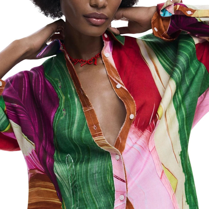 Дамска риза Desigual women’s shirt 26SWCWX4 9019 Close-up