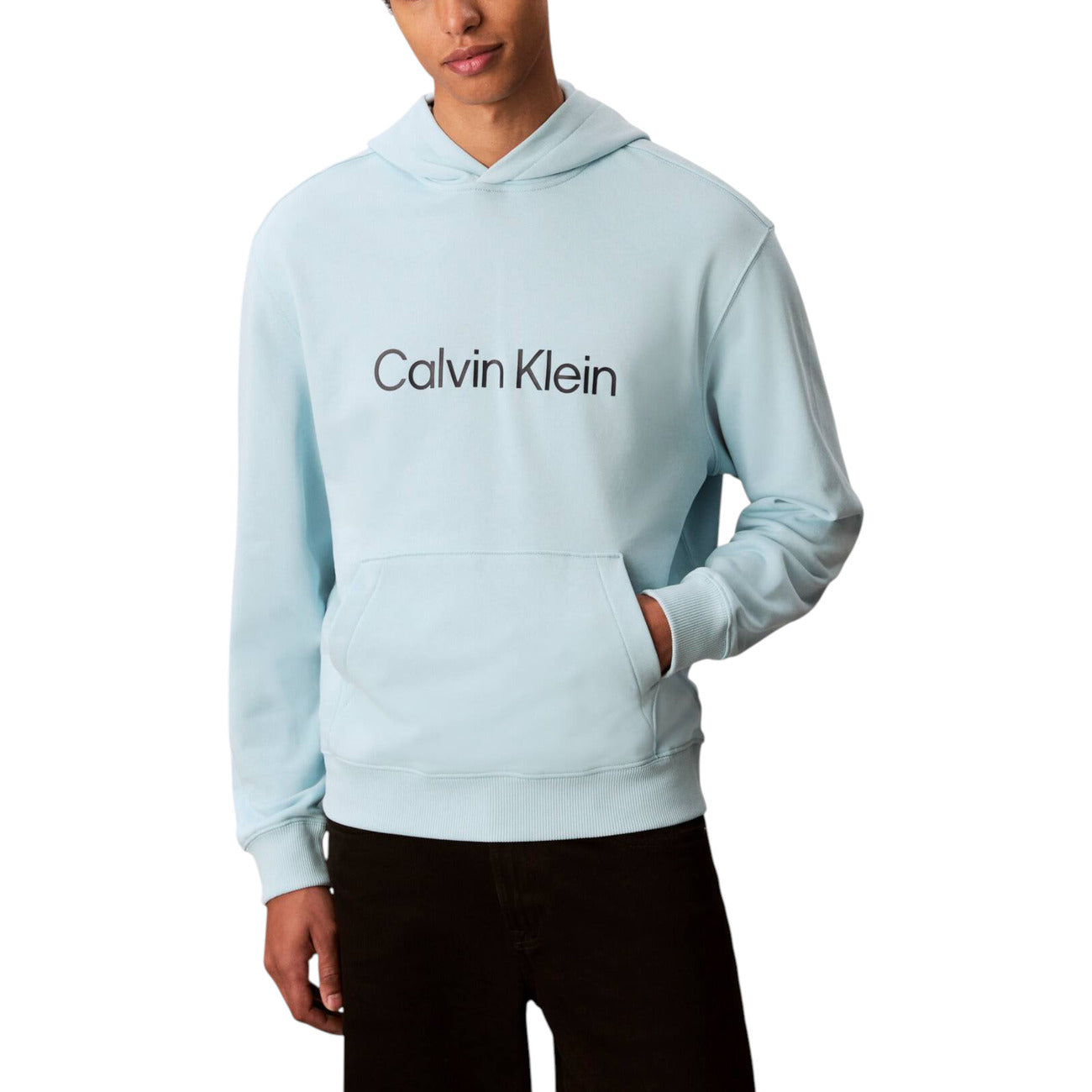 Мъжко синьо худи Calvin Klein Men Hoodie LV14LD231G Front View