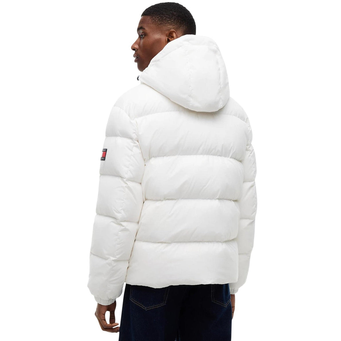Tommy Hilfiger Jeans men’s jacket DM0DM19786 YBL – White – Back view