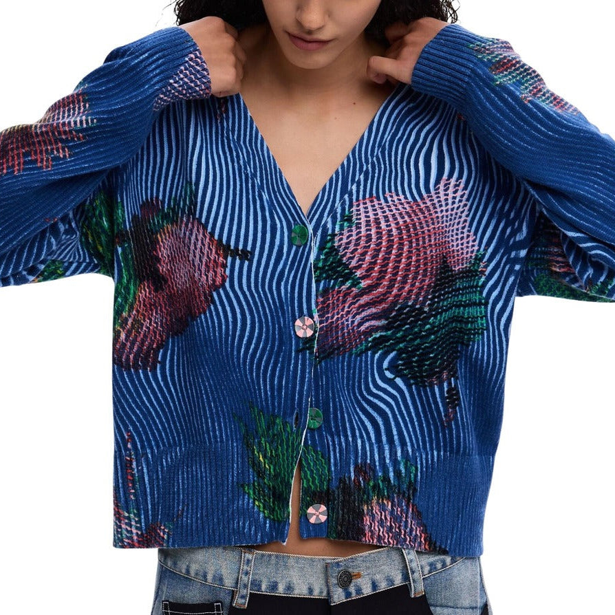 Дамска жилетка Desigual women’s cardigan 26SWJF19 5001 Model view