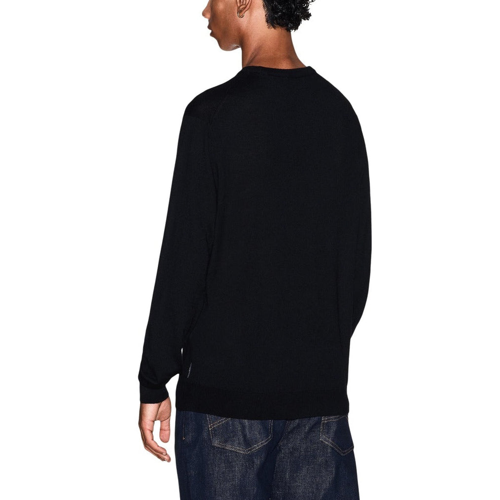 Мъжки черен пуловер Armani Exchange Men Sweater XM000878 AF11982 UC001 Back View