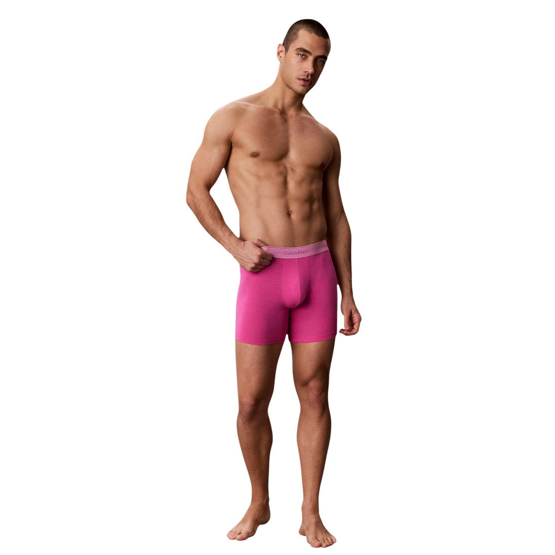 Мъжки боксерки Calvin Klein Men 5-pack Boxers LV00NB4551 4WI Model Front View