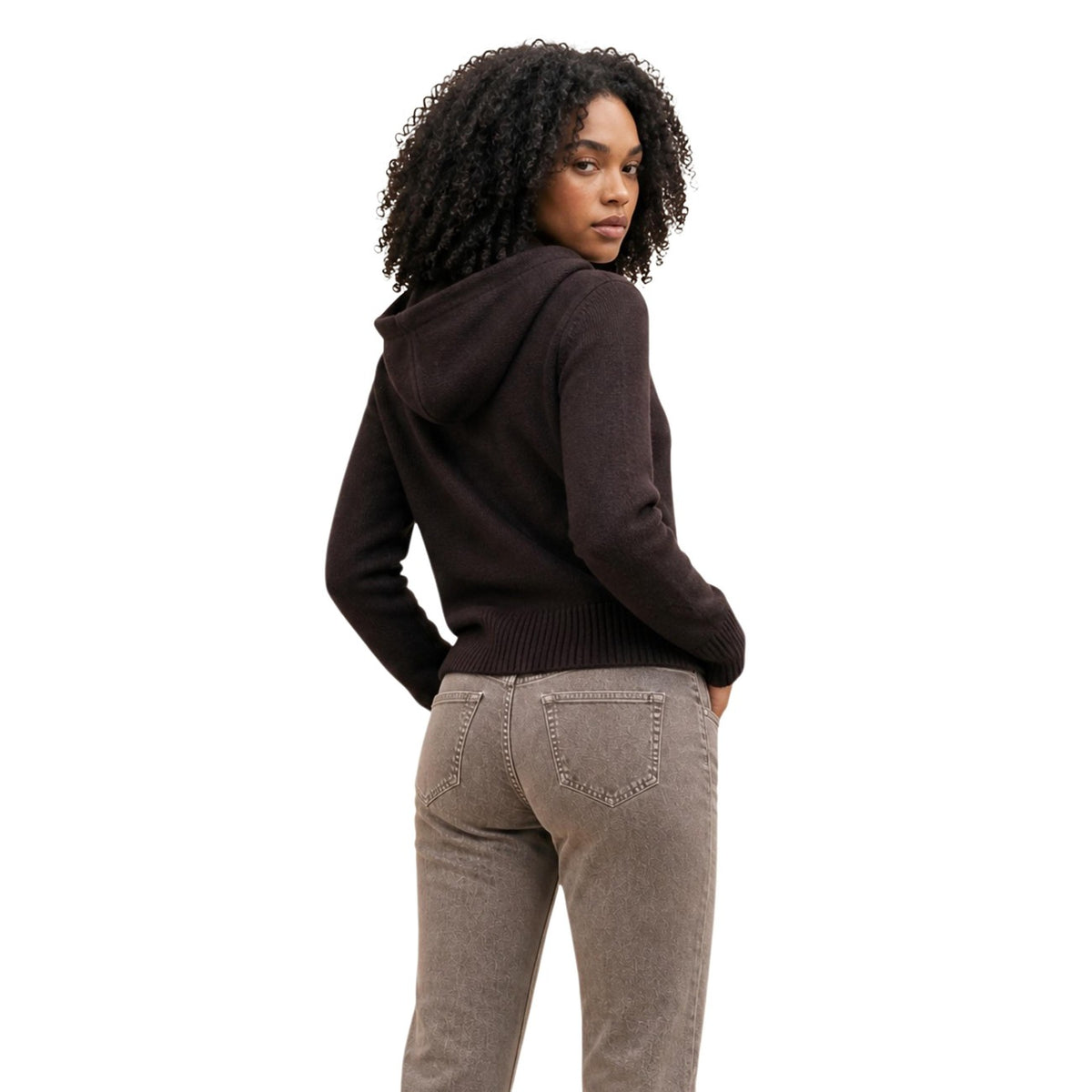 Дамски кафяв пуловер Armani Exchange Women Sweater XW002879 AF16552 U6032 Back View