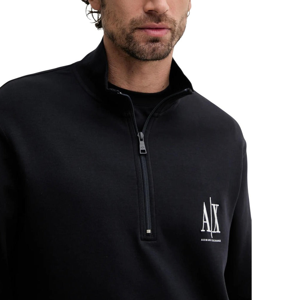 Мъжки черен суичър Armani Exchange Men Sweatshirt XM000370 AF10818 UC001 Close-Up