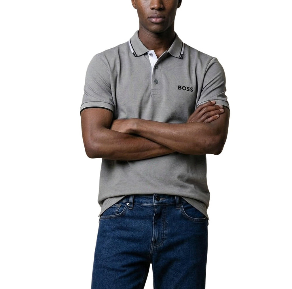 Мъжка поло тениска Boss Men Polo 50469102 042 Front View