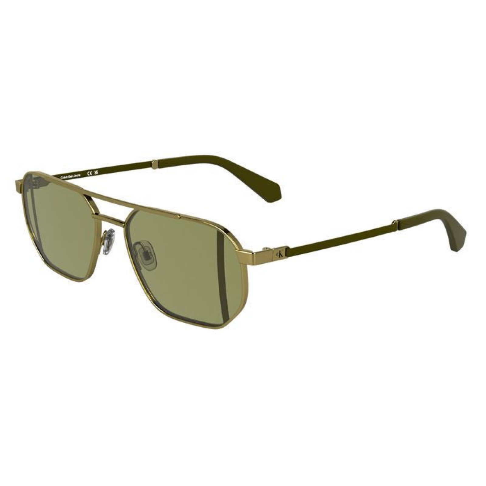 Calvin Klein Gold Metal Men Sunglass