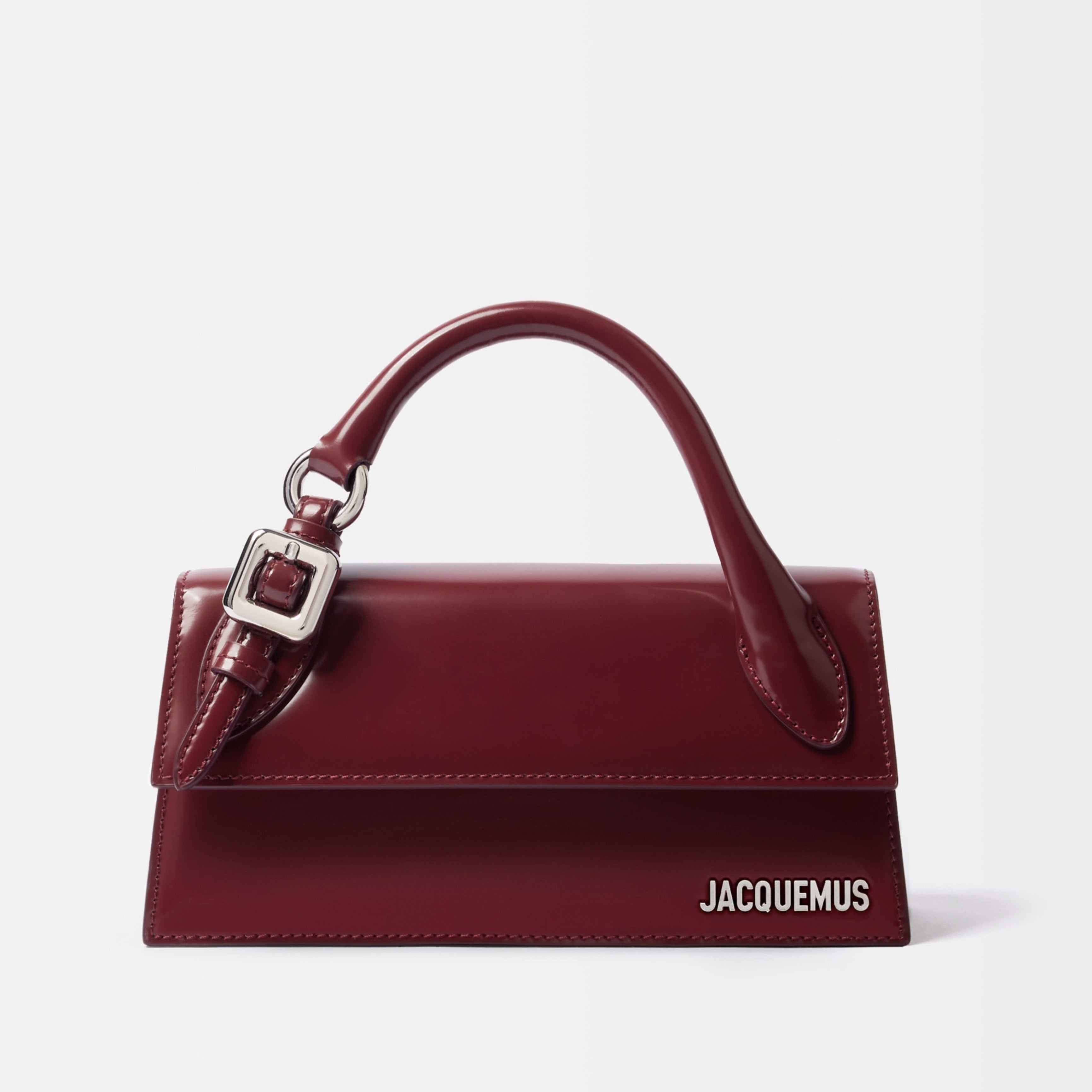 Дамска чанта Women’s leather handbag Jacquemus Long Chiquito BAW00326AC18A01490 Burgundy front view