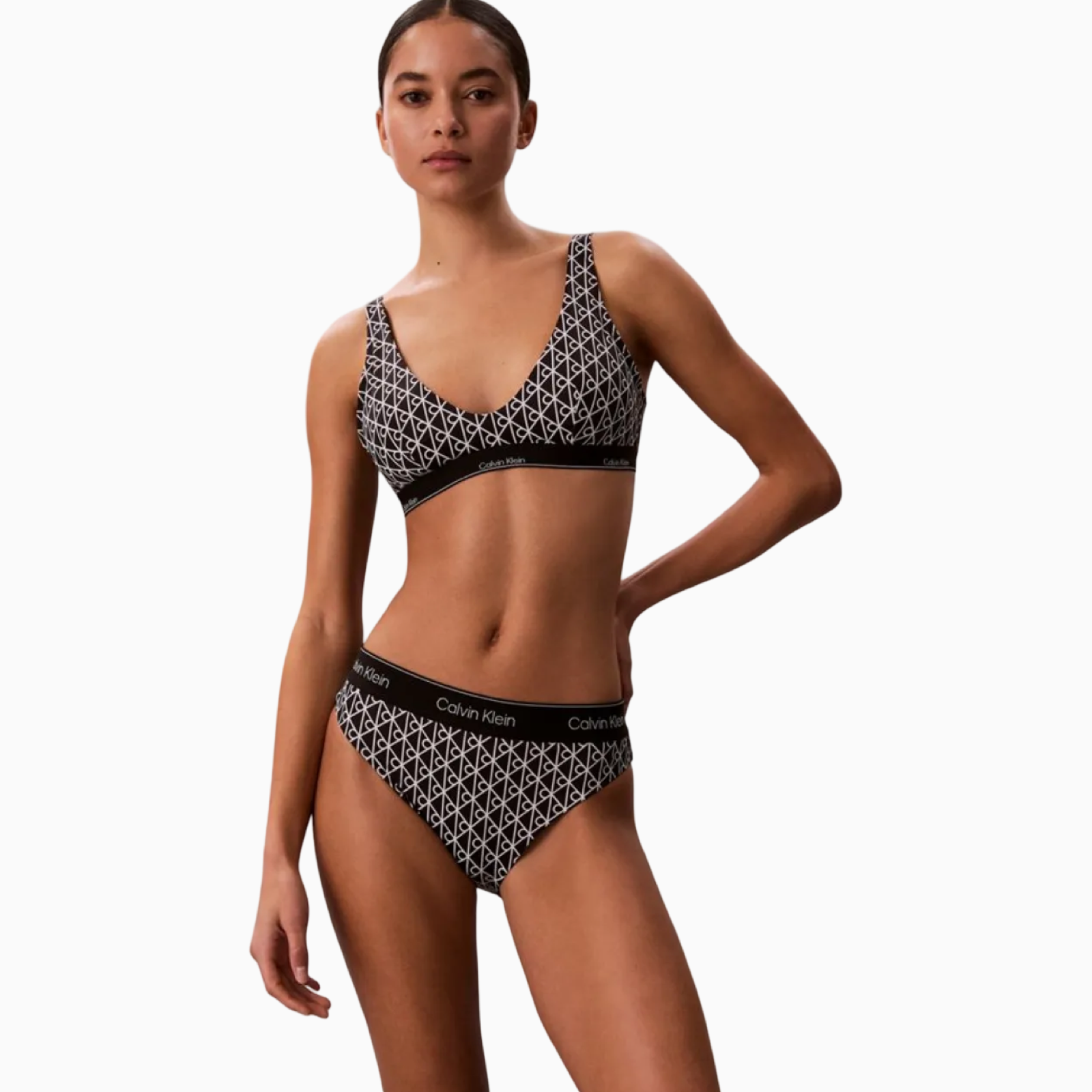 Дамски бански долно Calvin Klein Women Swimwear Bottom LV00Q61132 32N Front View