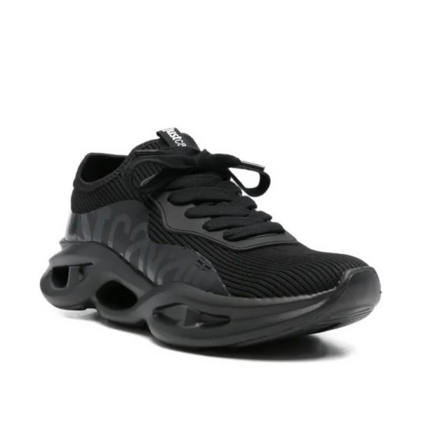 Мъжки черни маратонки Just Cavalli Fondo Vannie 80QA3SV1 ZSE45 899 Men Sneakers Front View