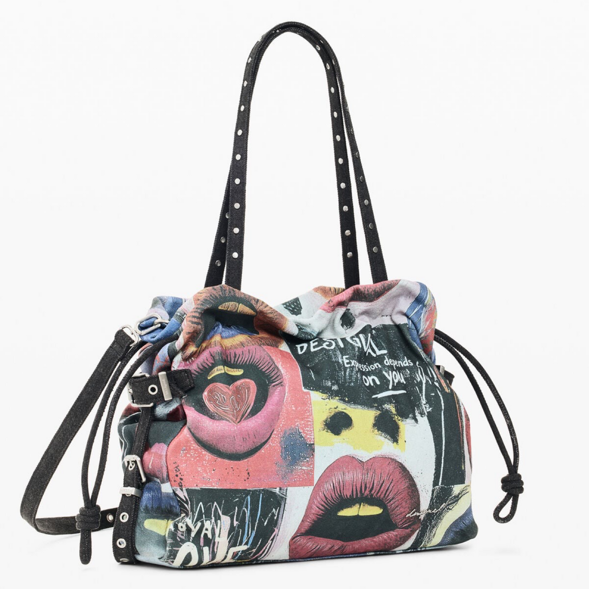 Дамска чанта Desigual Shopper Bag 26WAXA36 5016 Side View