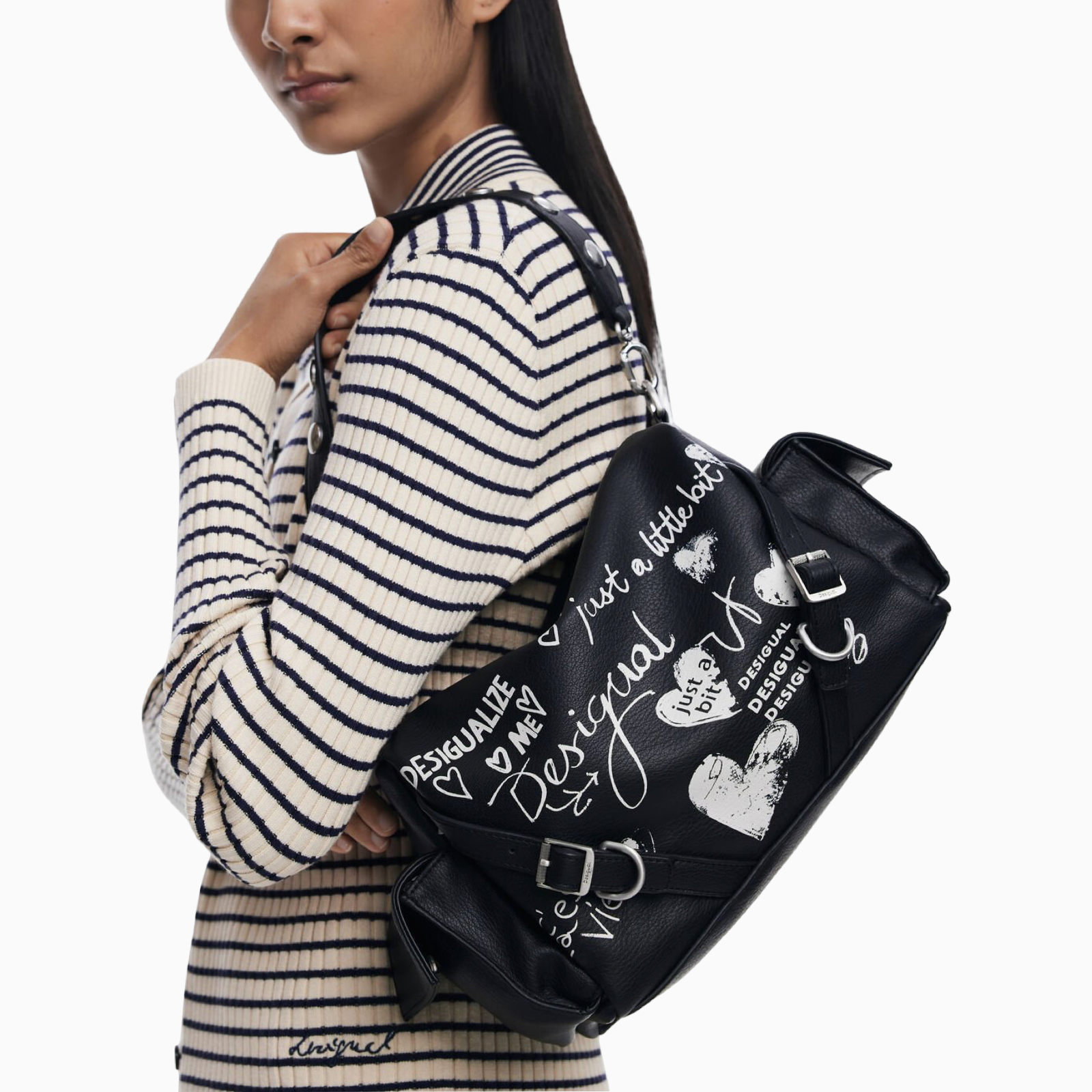 Дамска черна чанта Desigual Women Handbag 25WAXPA6 Model View