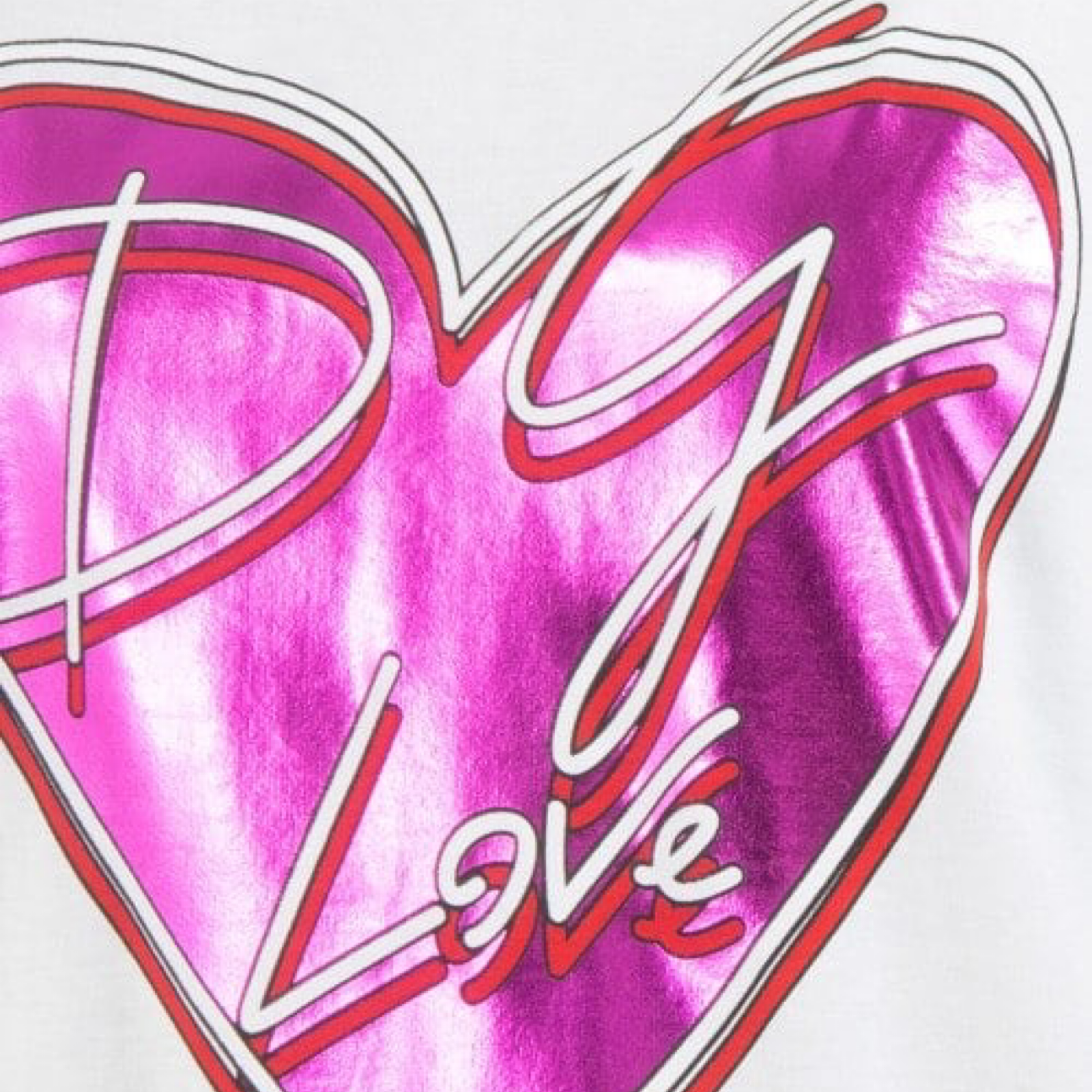 Дамска бяла тениска Dolce & Gabbana DG Love Women T-shirt