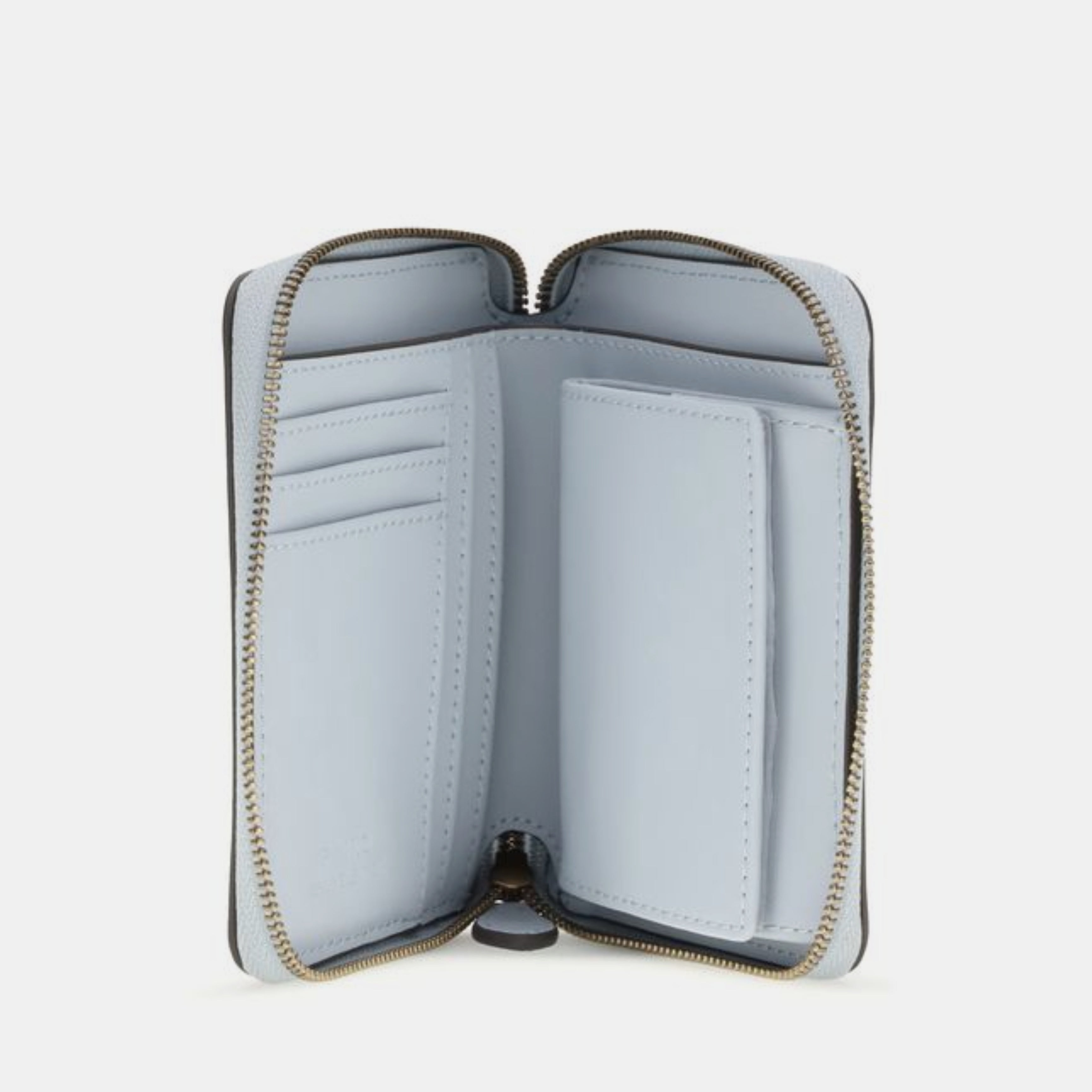 Дамско портмоне с цип Women’s wallet Pinko Light Blue 100249 A0F1 E37Q inside view