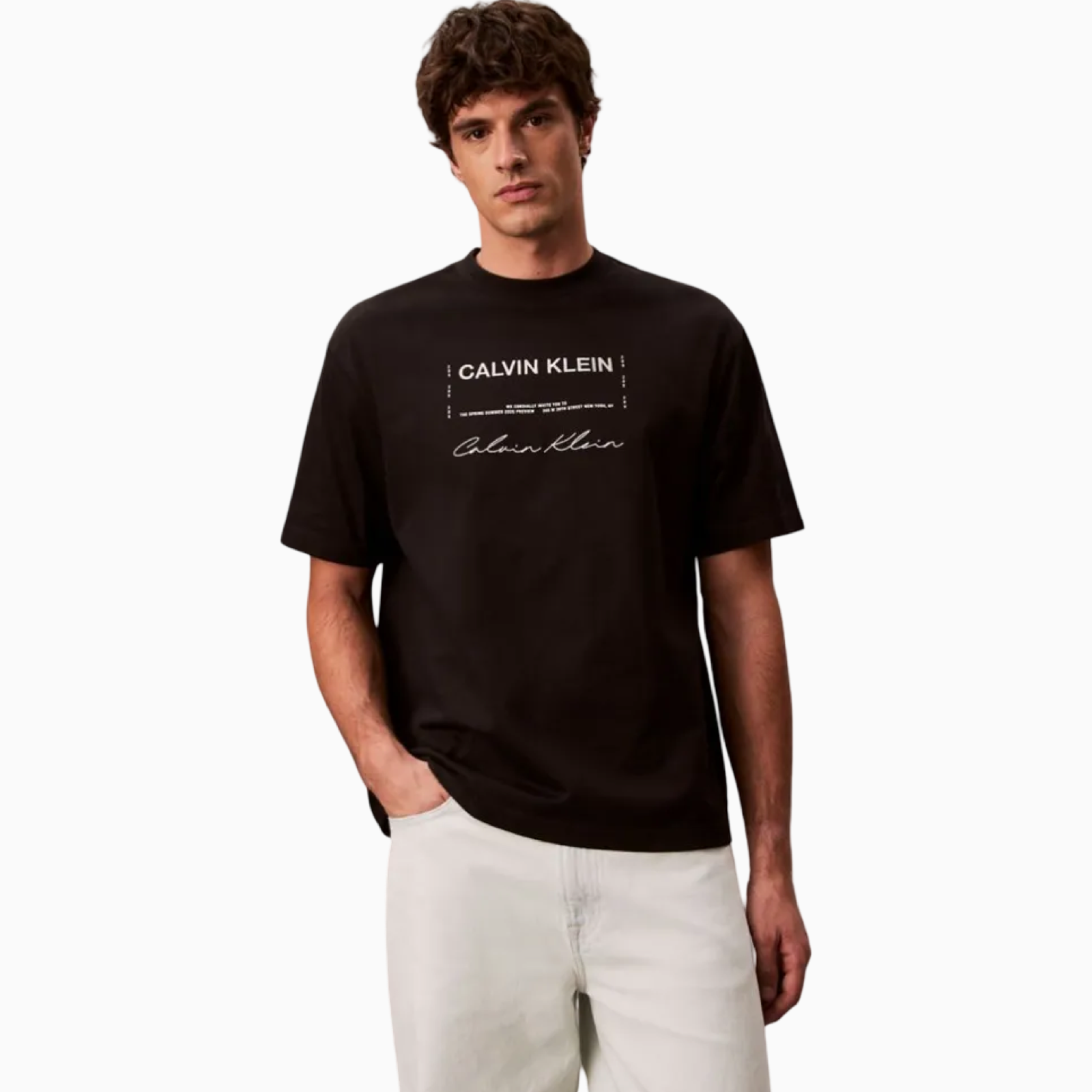 Мъжка тениска Calvin Klein Jeans Men T-shirt LV04RE827G UB1 Front View