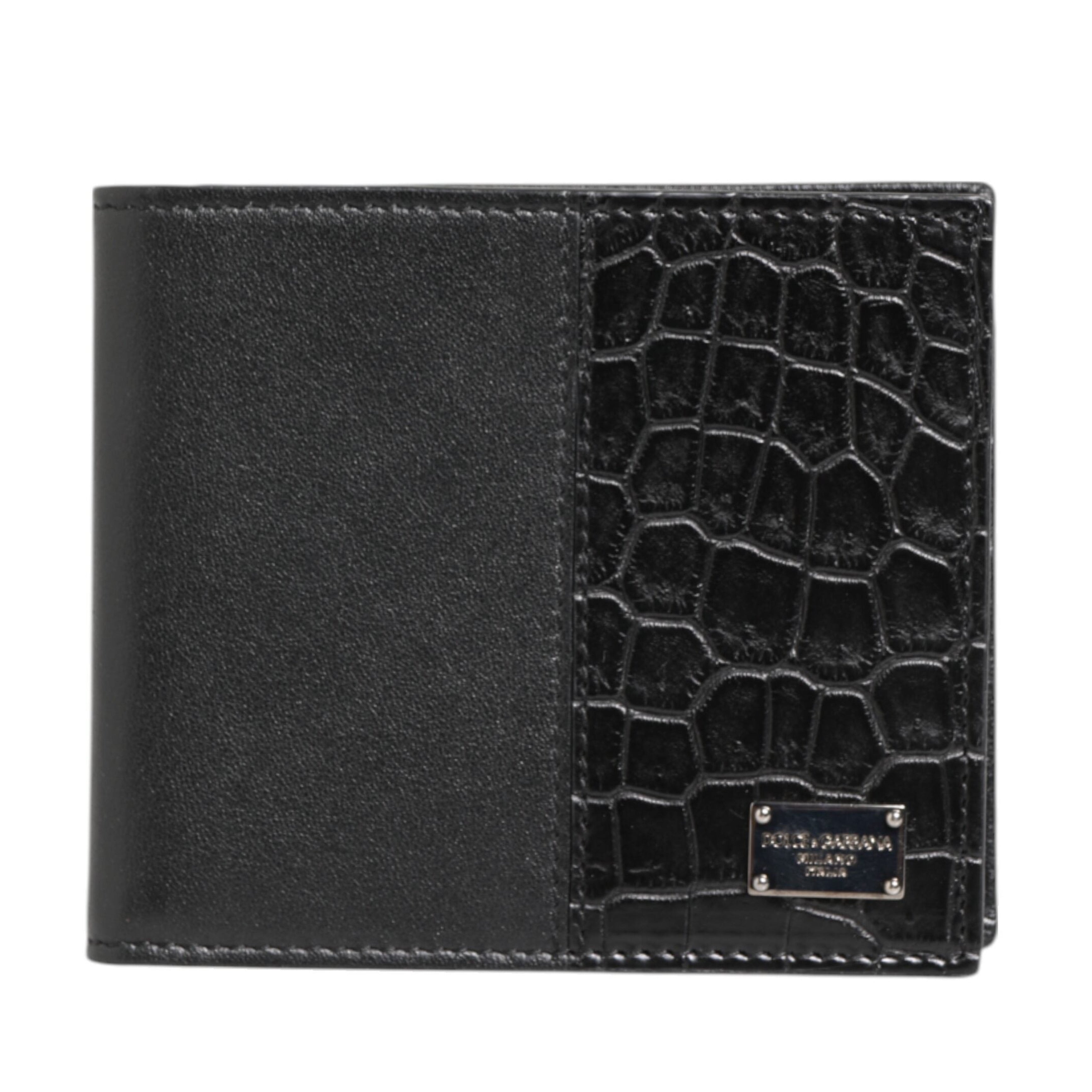 Мъжки портфейл Men’s luxury bifold wallet DOLCE & GABBANA BP1321 B2CH2 80999 Black front view