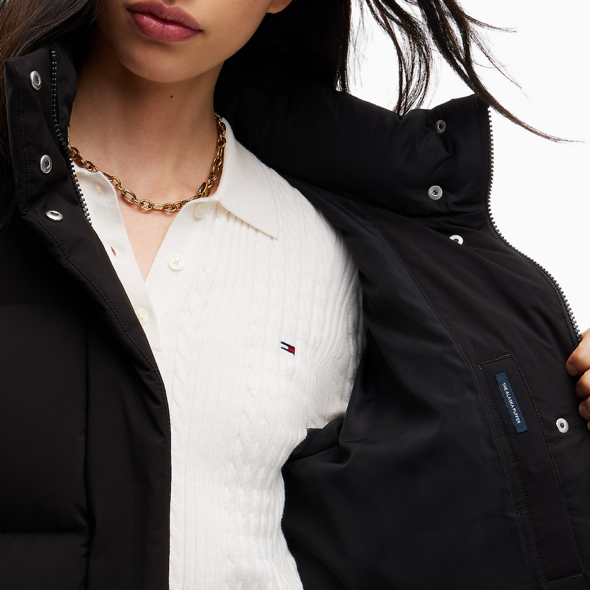 Дамско зимно яке Tommy Hilfiger Alaska Women Jacket DW0DW18610 BDS Inside View