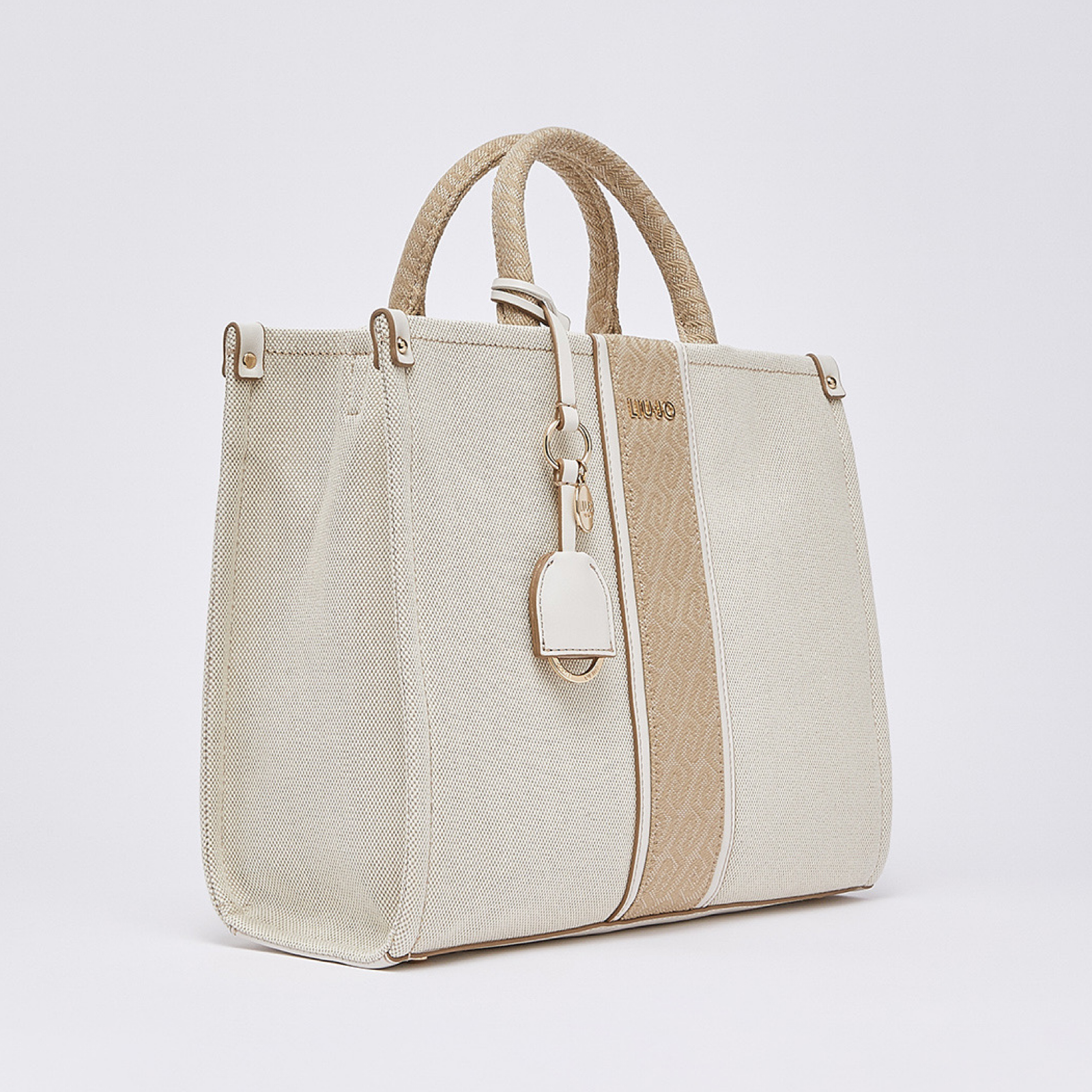 Дамска чанта Liu Jo Medium Jacquard Tote Bag AA6206 T388A C3905 Side View