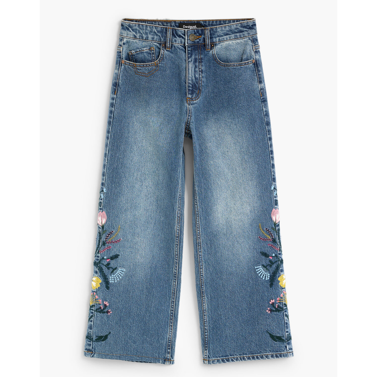 Дамски дънки Desigual Women Jeans 26WWDD16 5053 Front View