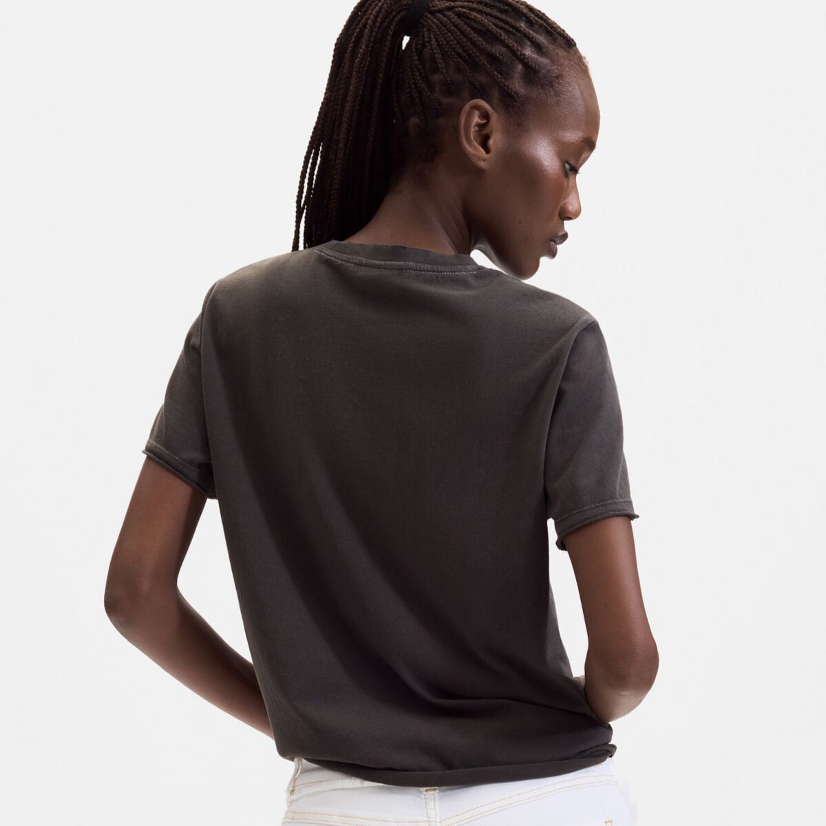 Дамска тениска Desigual women’s T-shirt 26WWTK39 2000 Back view 
