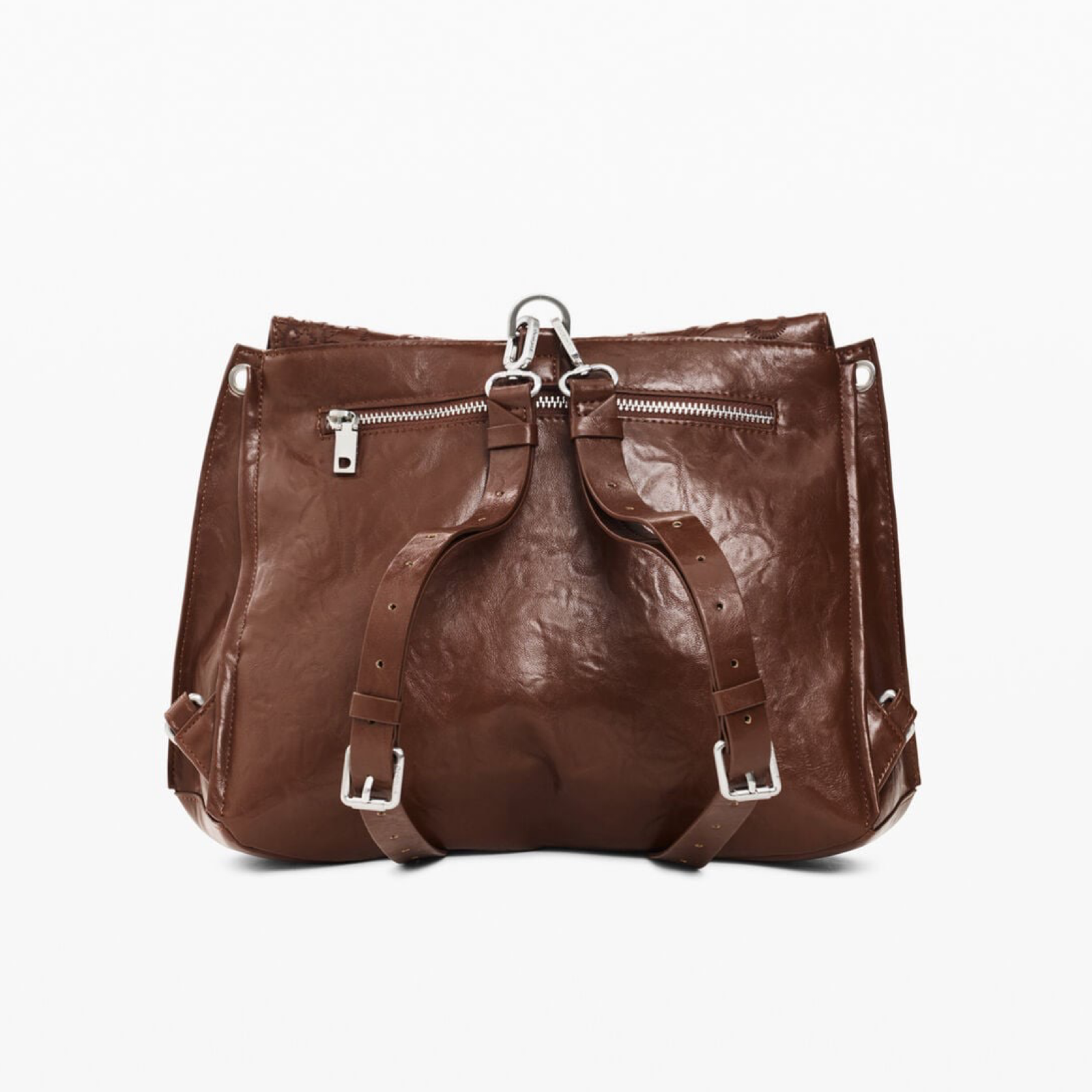 Дамска кафява раница Desigual Women Rucksack 26WAKP29 6011 Back View