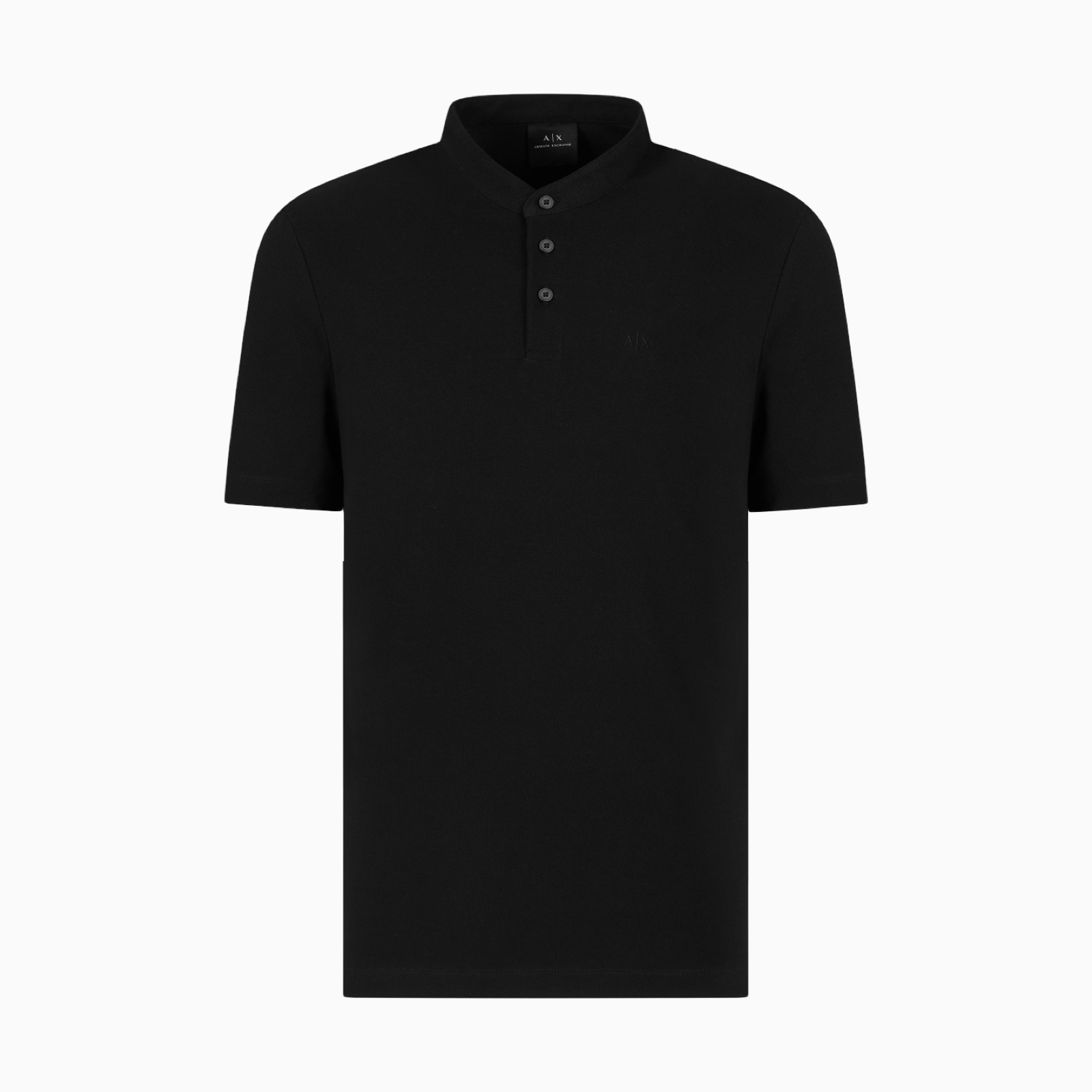 Мъжка черна поло тениска Armani Exchange XM000740 AF13030 Front View