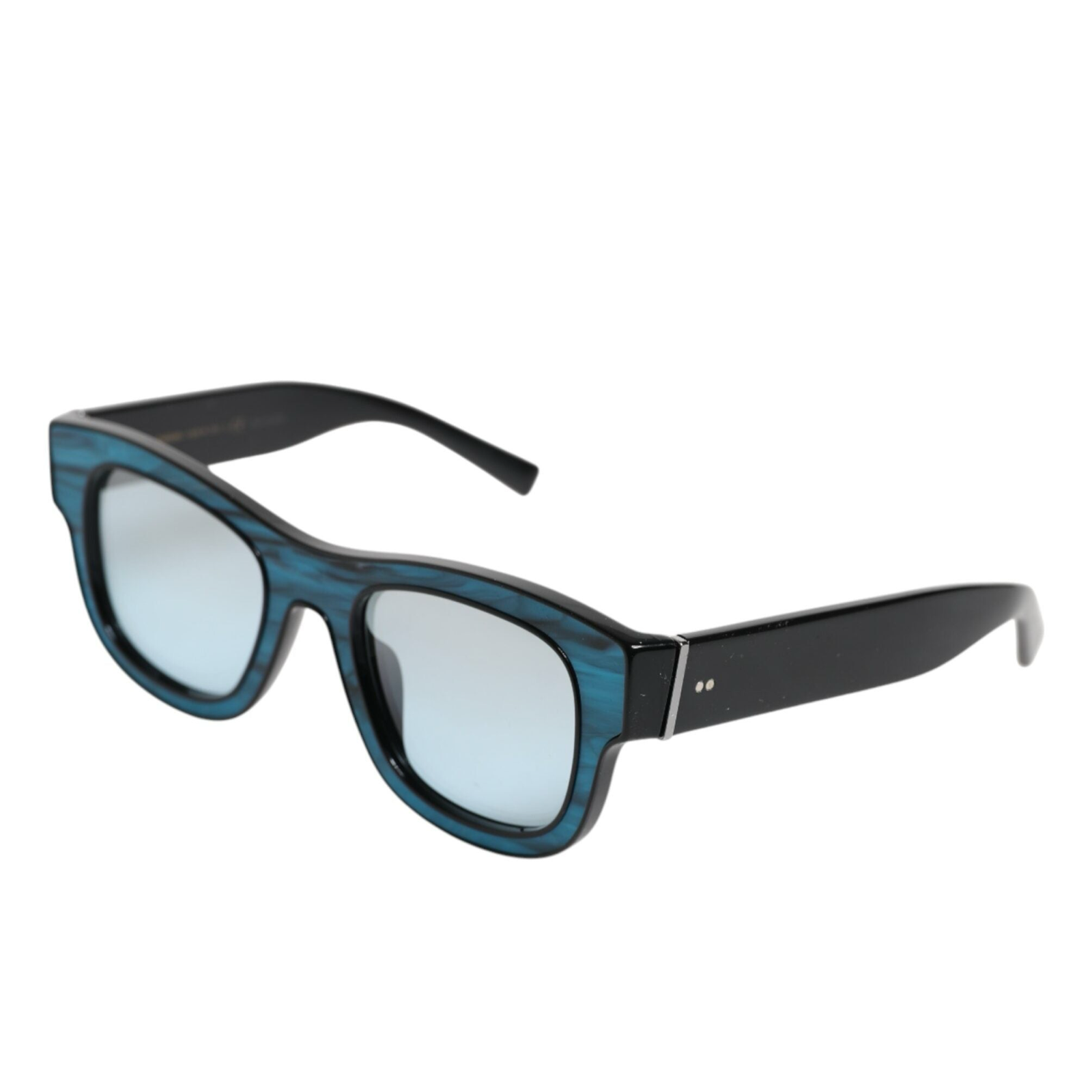 Dolce & Gabbana Blue Black Marbled Metal DG2215K Eyewear Sunglasses