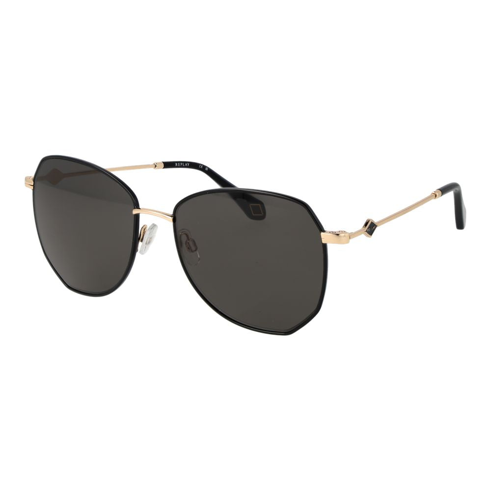Replay Black Metal Sunglasses