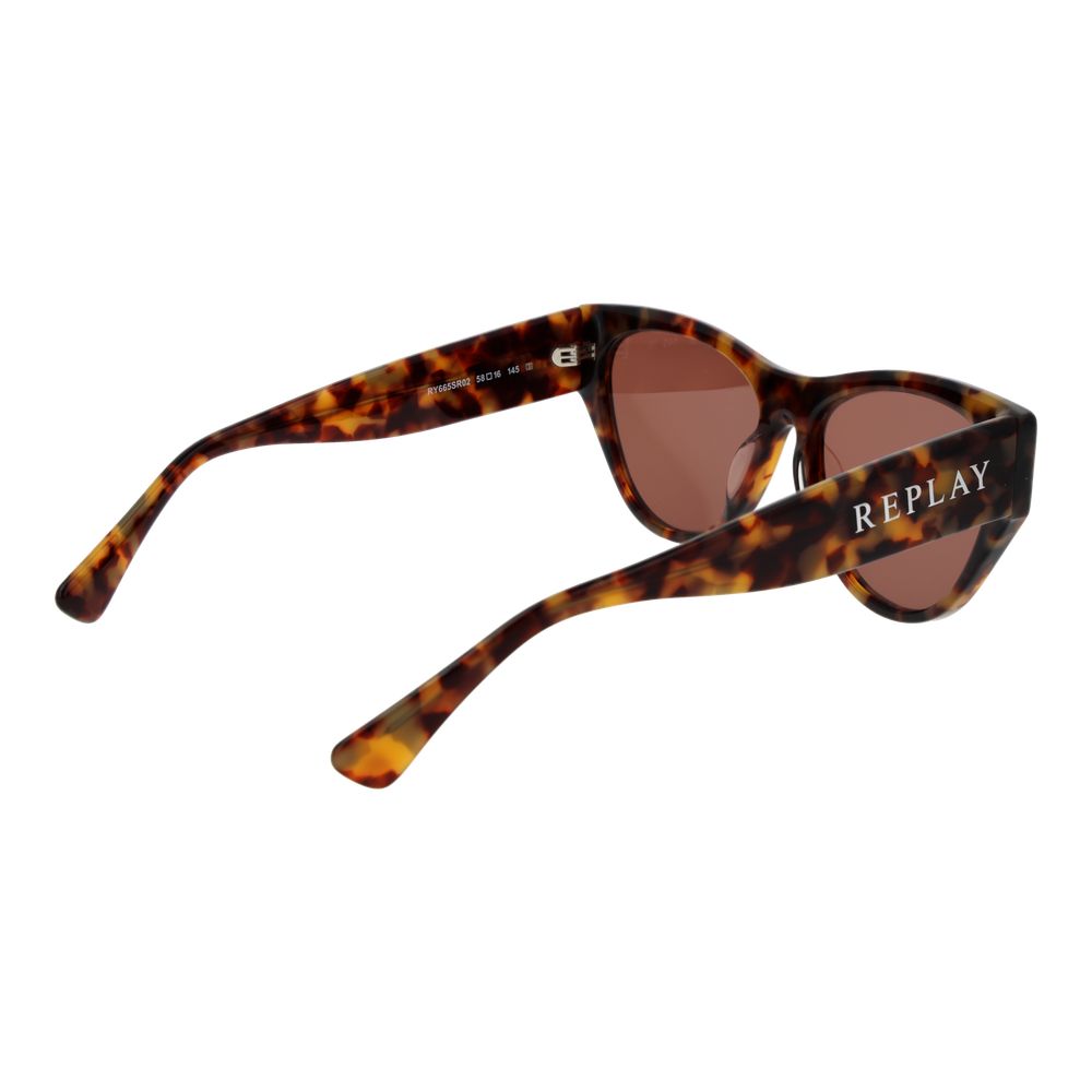 Replay Green Plastic Sunglasses