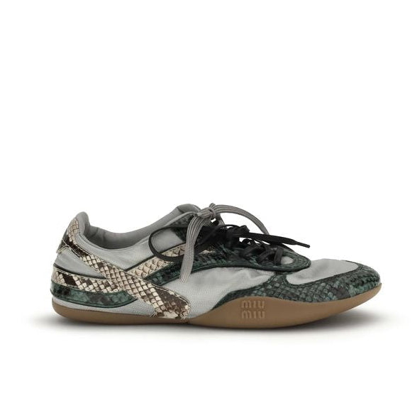 Miu Miu Gymnasium Python Print Sneakers