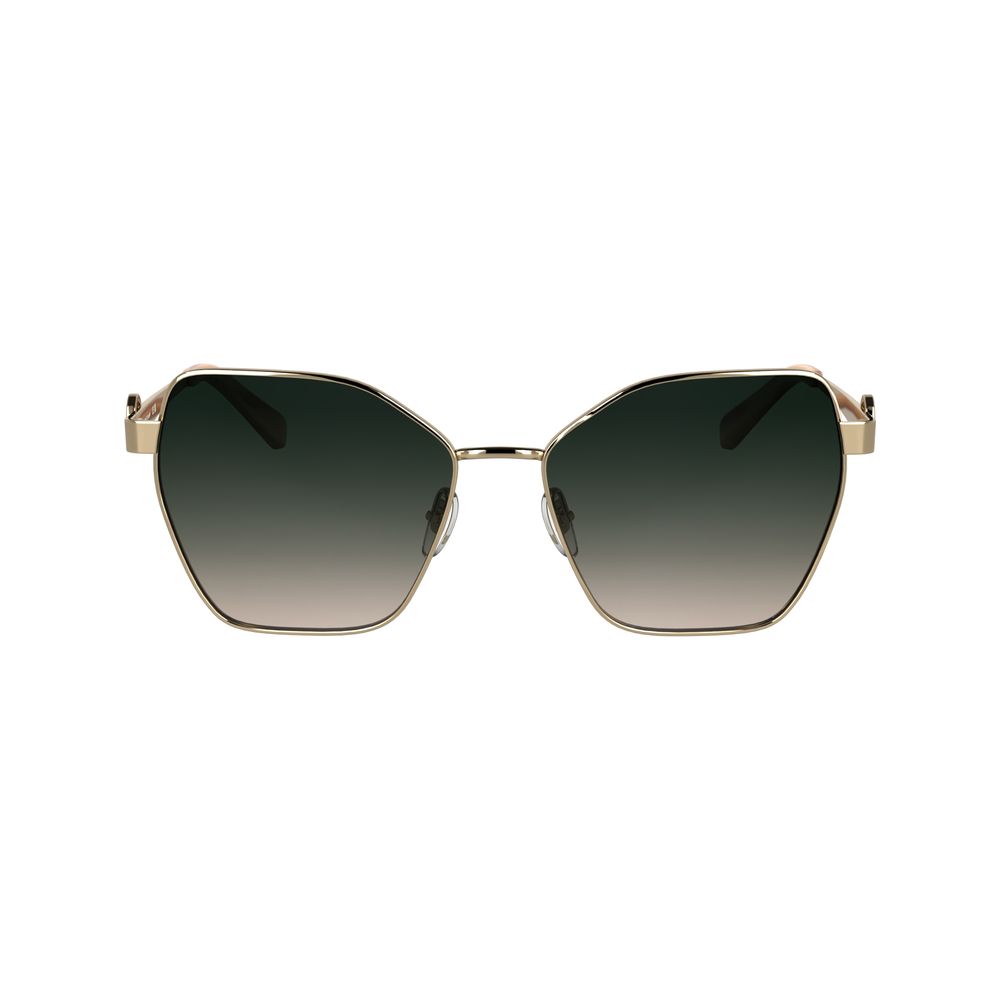 Longchamp Gold Metal Sunglasses