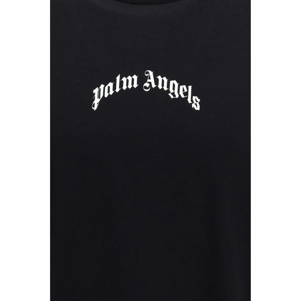 Palm Angels Black Cotton T-Shirt
