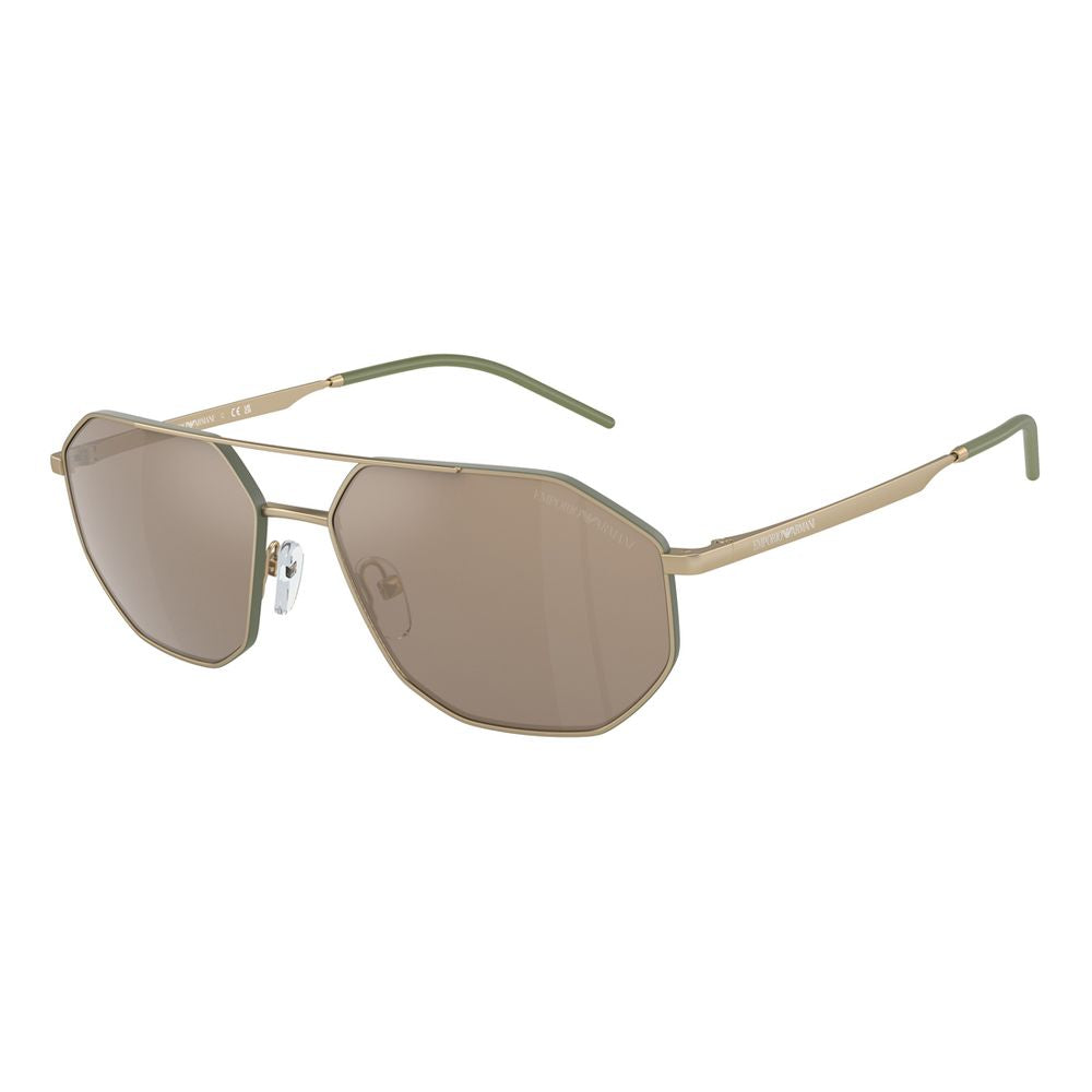 Emporio Armani Gold Metal Sunglasses