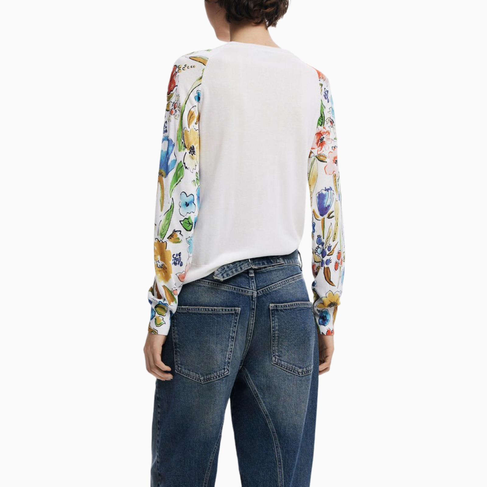 Дамска бяла блуза Desigual 25SWJF31