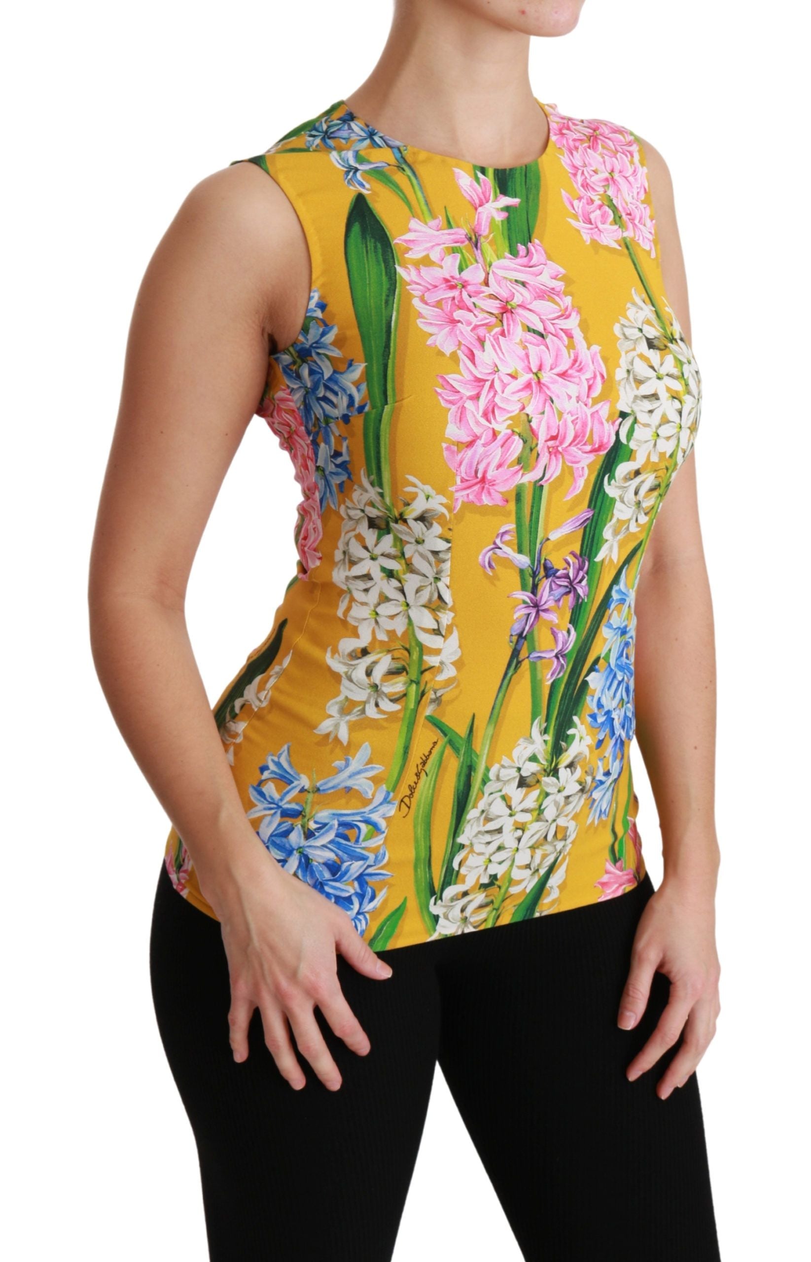 Блуза без ръкави Dolce &amp; Gabbana Sunshine Floral Crewneck