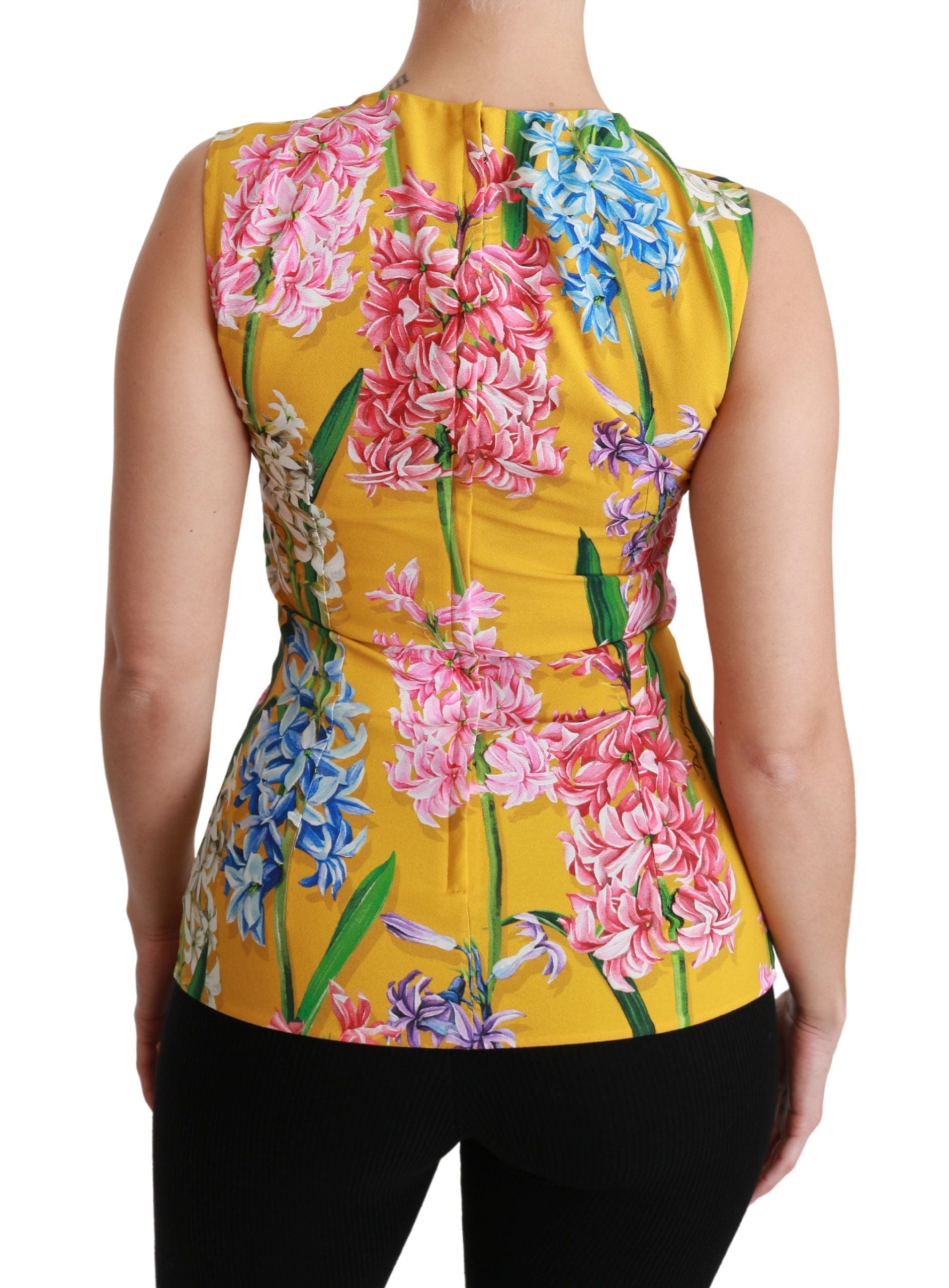 Блуза без ръкави Dolce &amp; Gabbana Sunshine Floral Crewneck
