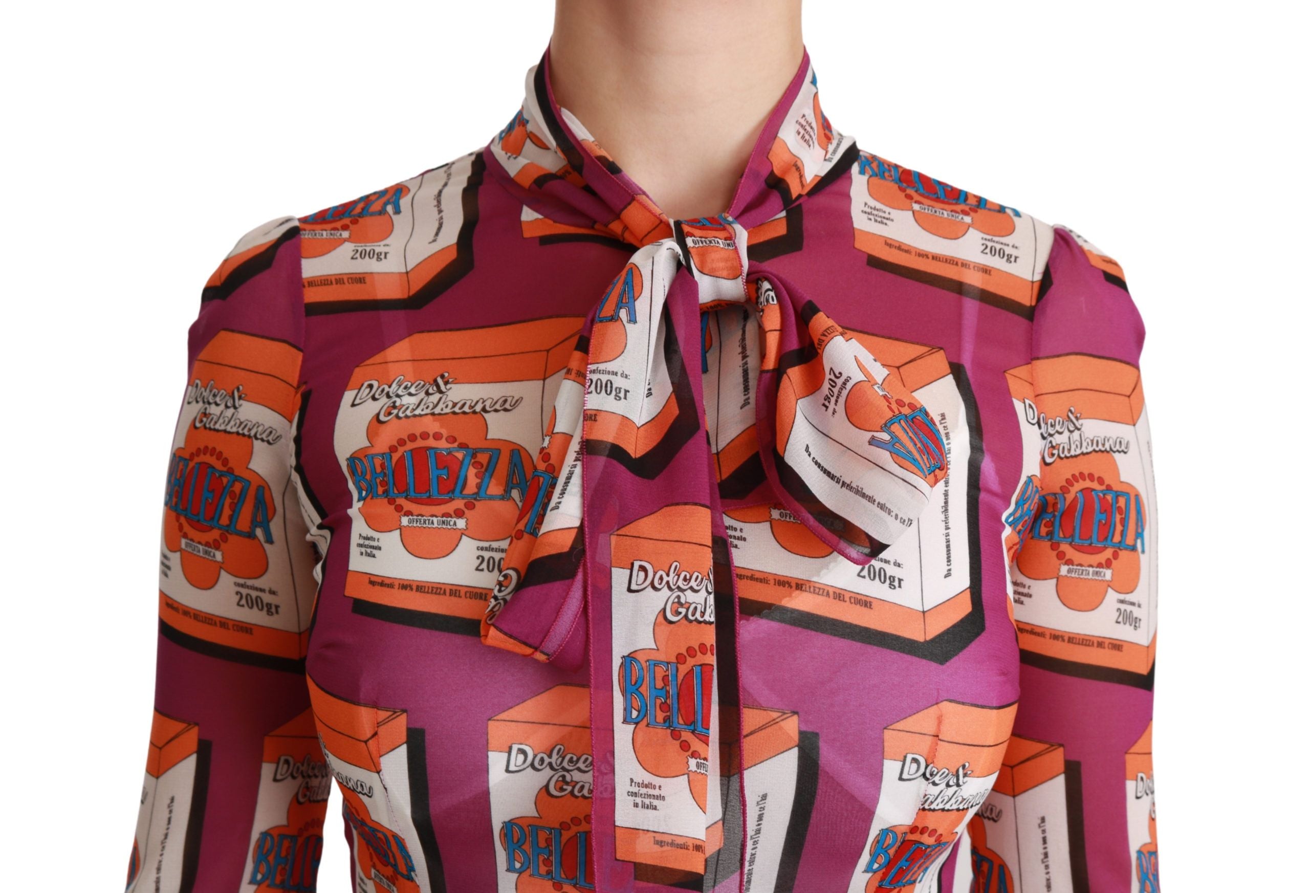 Dolce &amp; Gabbana Елегантна копринена макси рокля с принт Bellezza