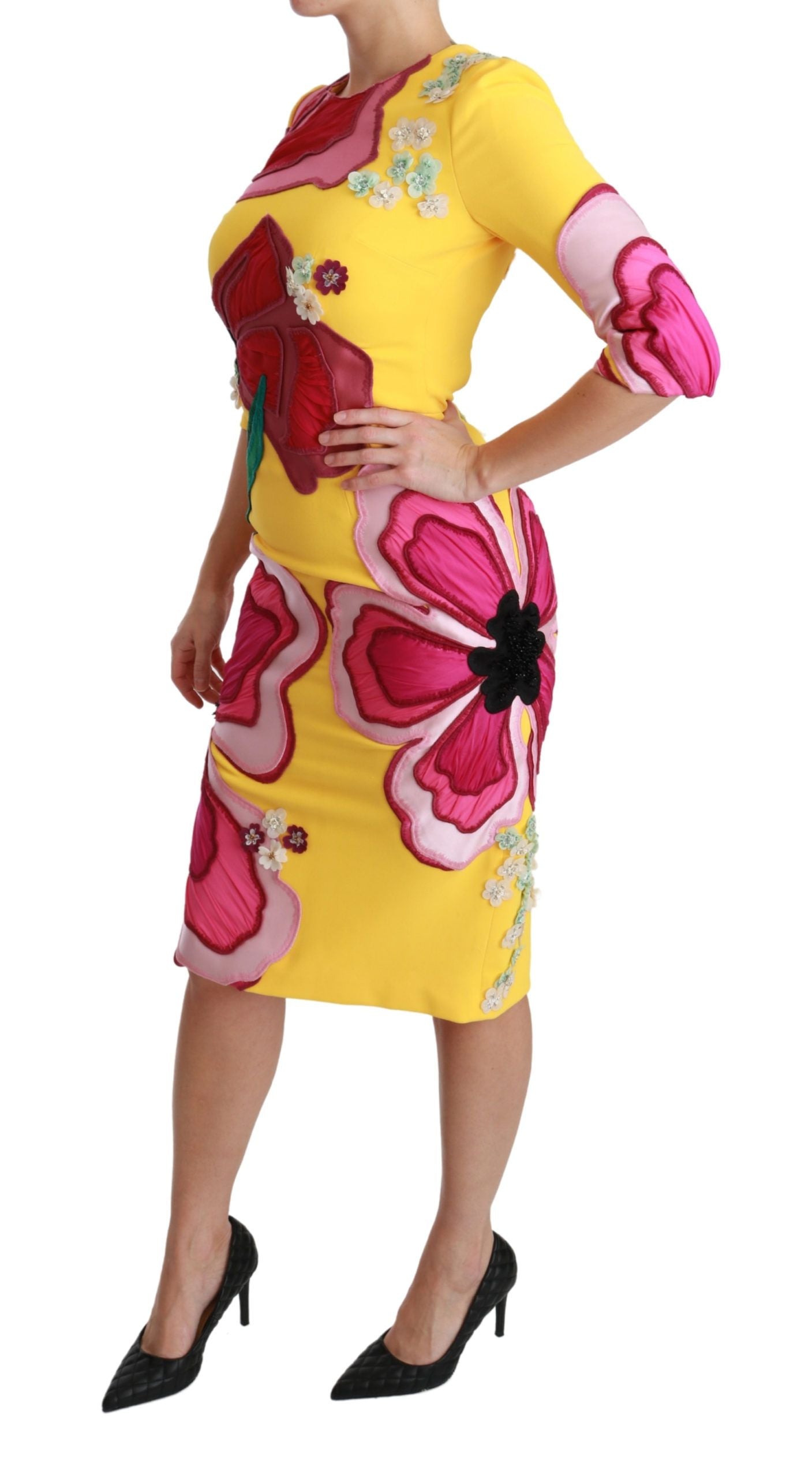 Dolce &amp; Gabbana Sunshine Bloom Sheath рокля до коляното