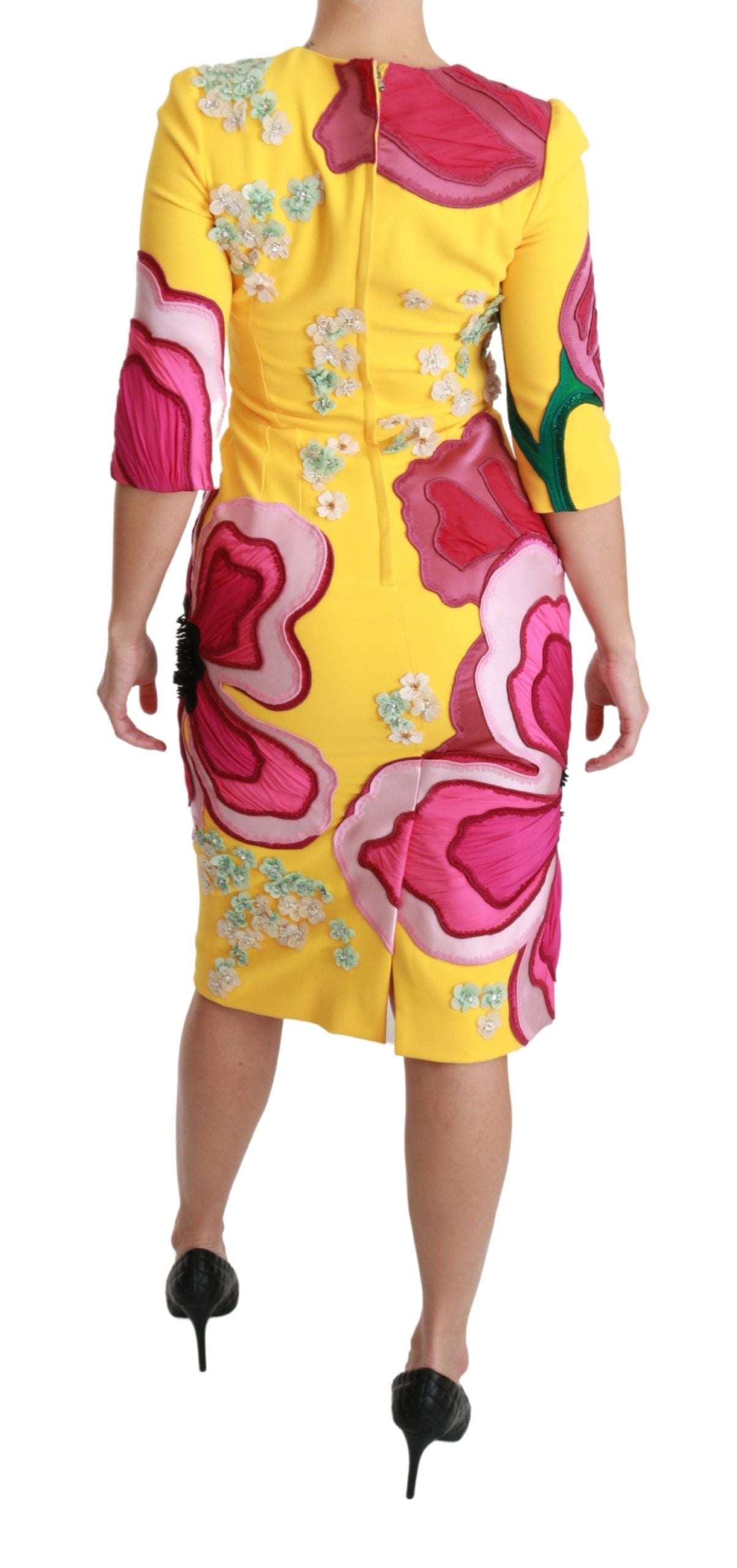 Dolce &amp; Gabbana Sunshine Bloom Sheath рокля до коляното