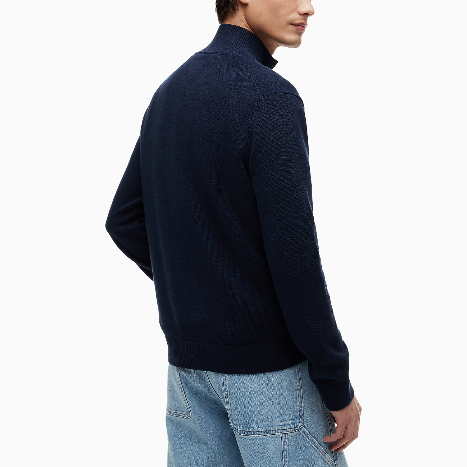 Мъжка синя жилетка Tommy Hilfiger Jeans Men Cardigan DM0DM21654 CIG Back View