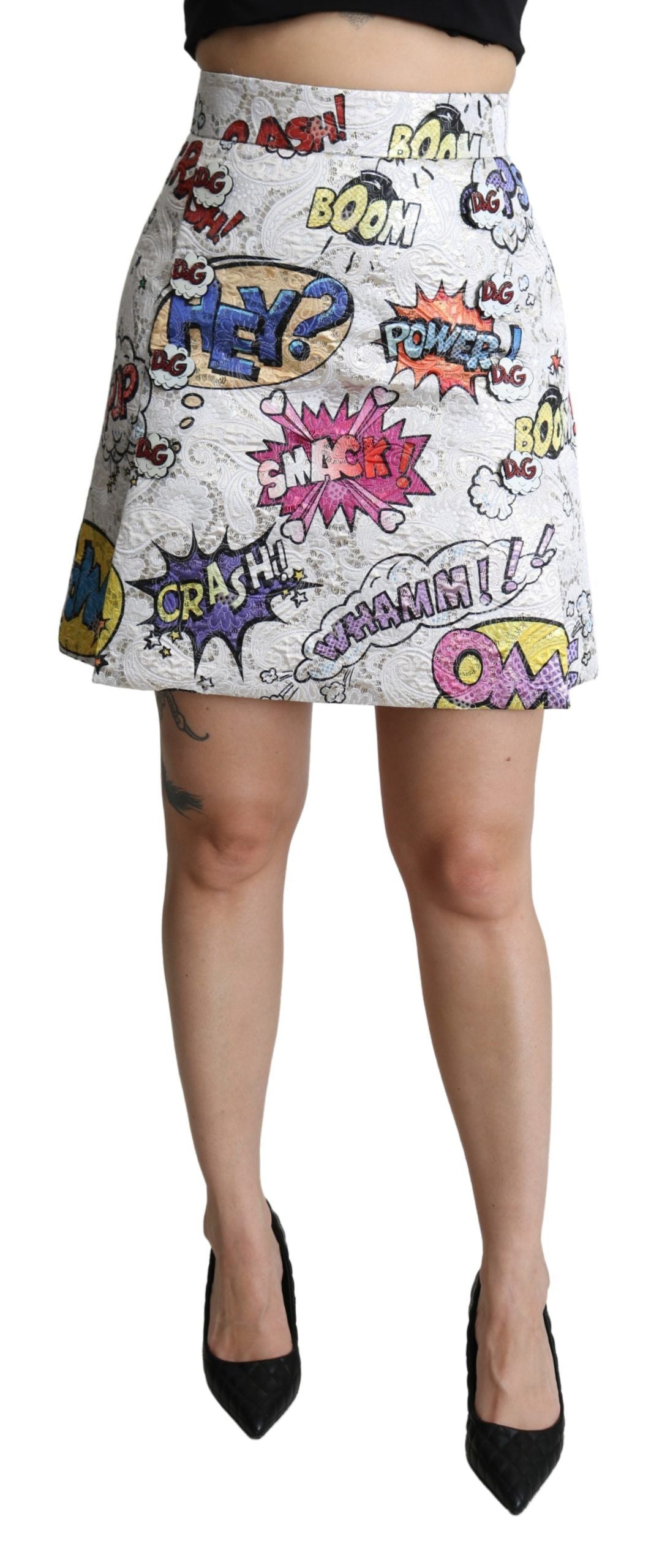 Шикозна анимационна брокатена мини пола Dolce &amp; Gabbana