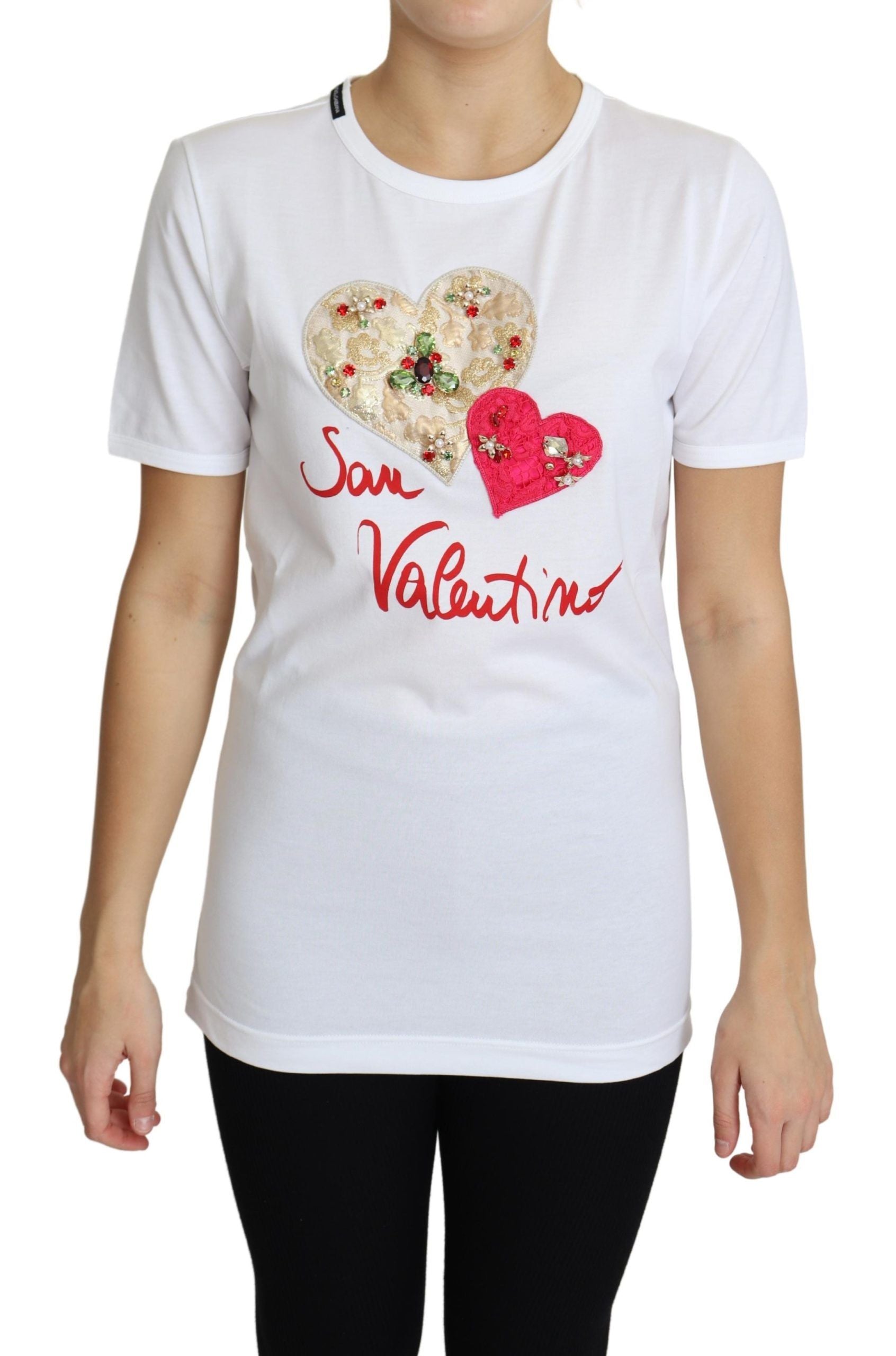 Dolce & Gabbana Crystal-Embellished Women T-shirt
