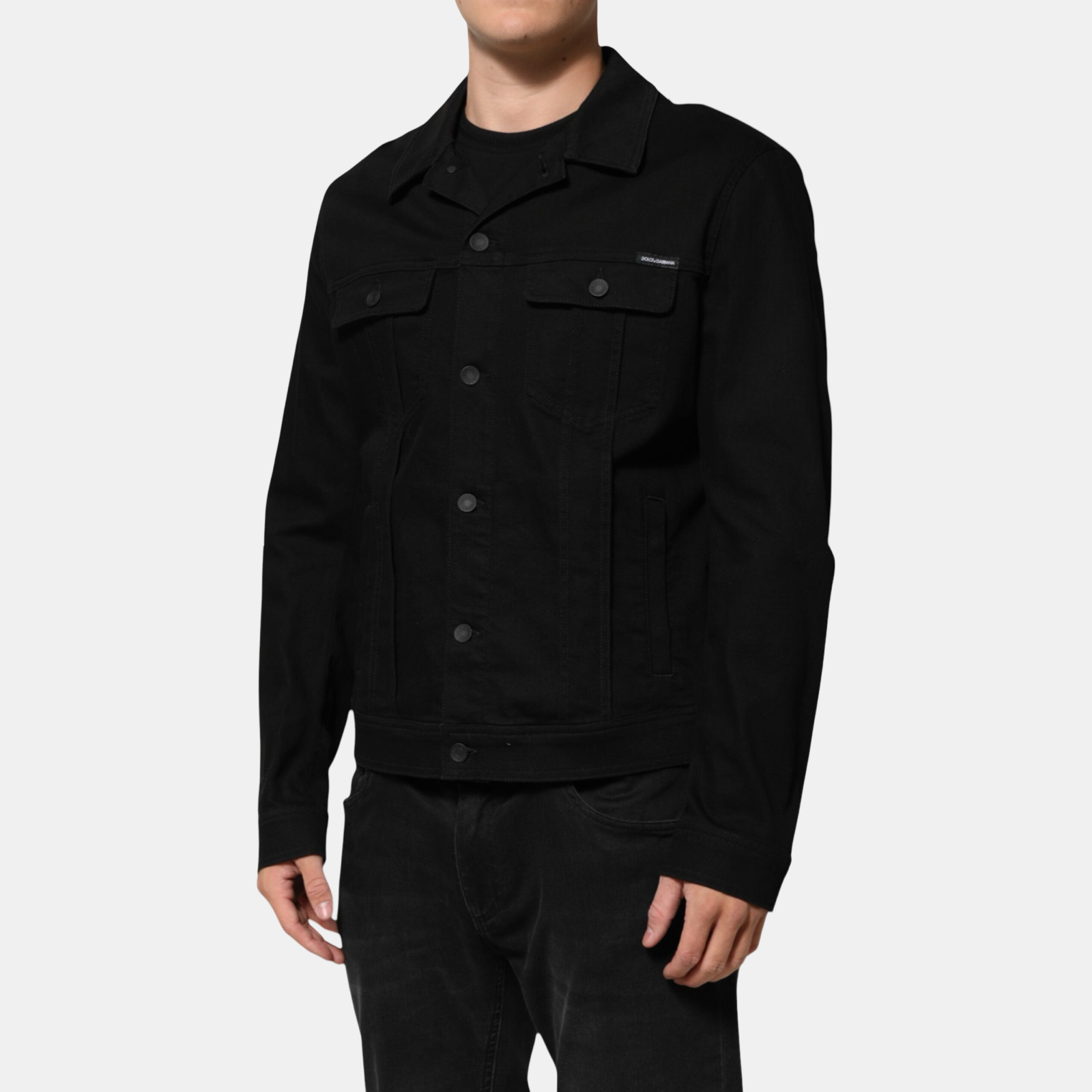 Dolce & Gabbana Men Denim Jacket Side View