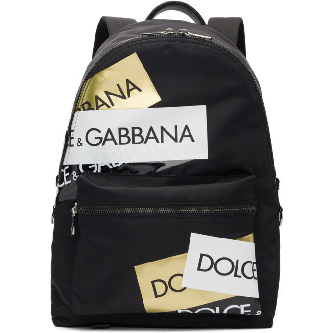 Dolce & Gabbana Logo Tape Men Rucksack
