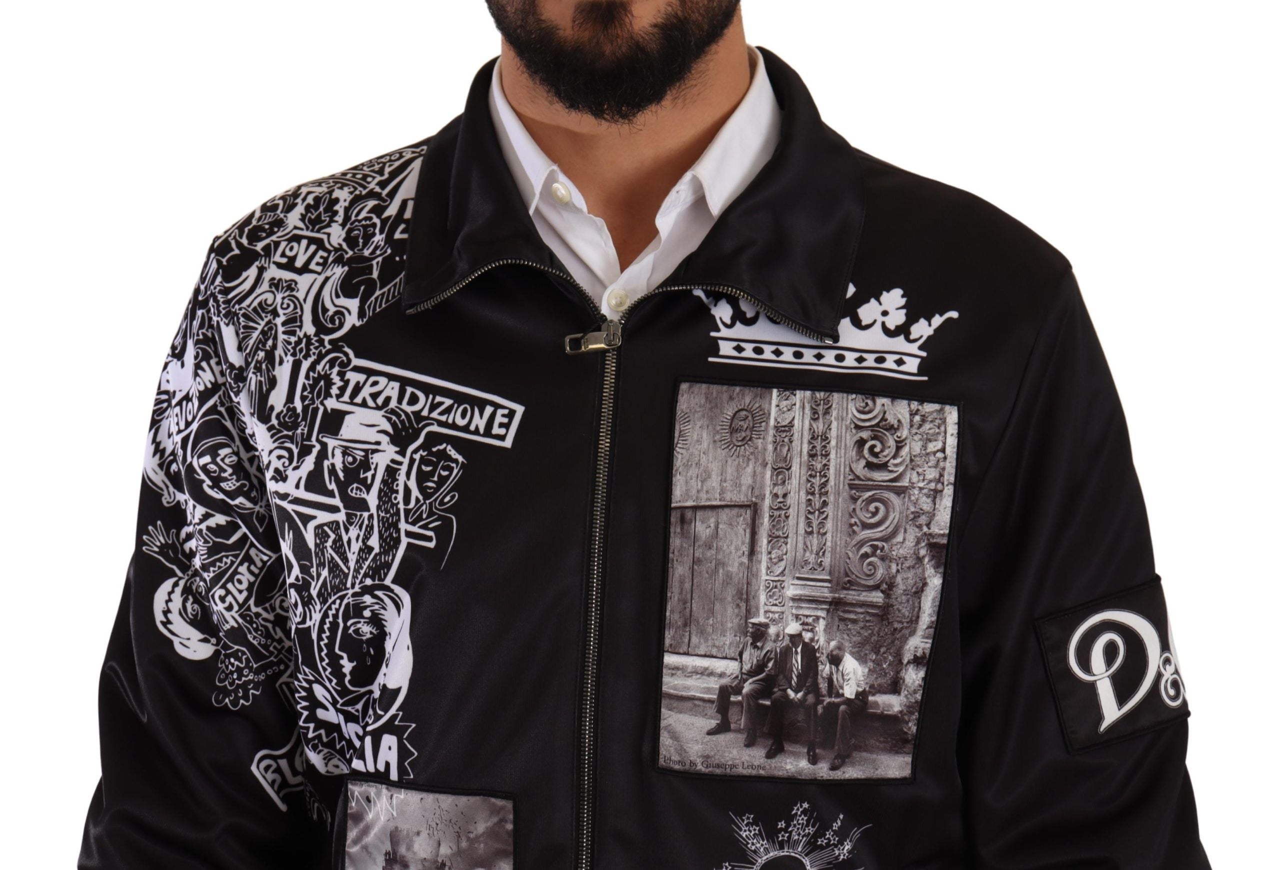 Зашеметяващ пуловер с цип Superstizione на Dolce &amp; Gabbana
