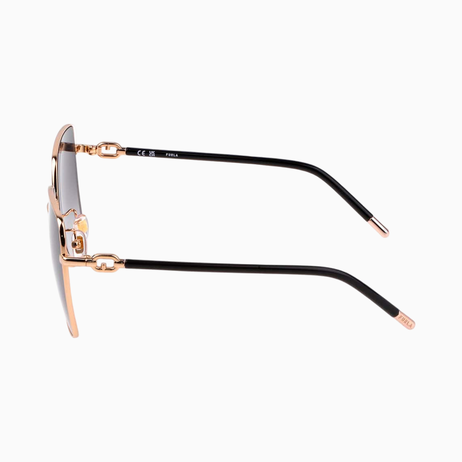 Дамски слънчеви очила Furla SFU693 0300 ORO Women Sunglasses Side View