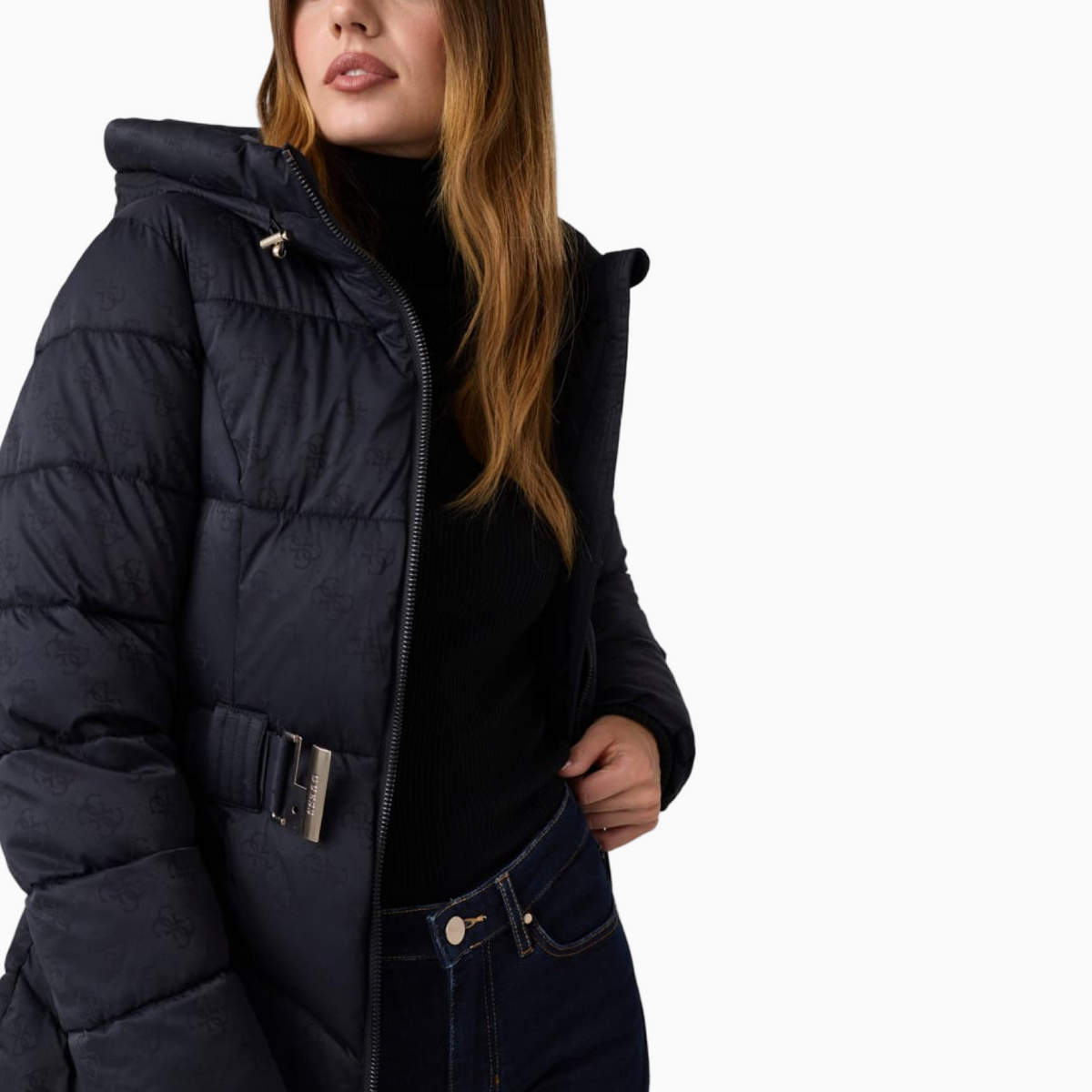 Дамско яке Guess Women Jacket W6BL50W4144 JBLK Side View